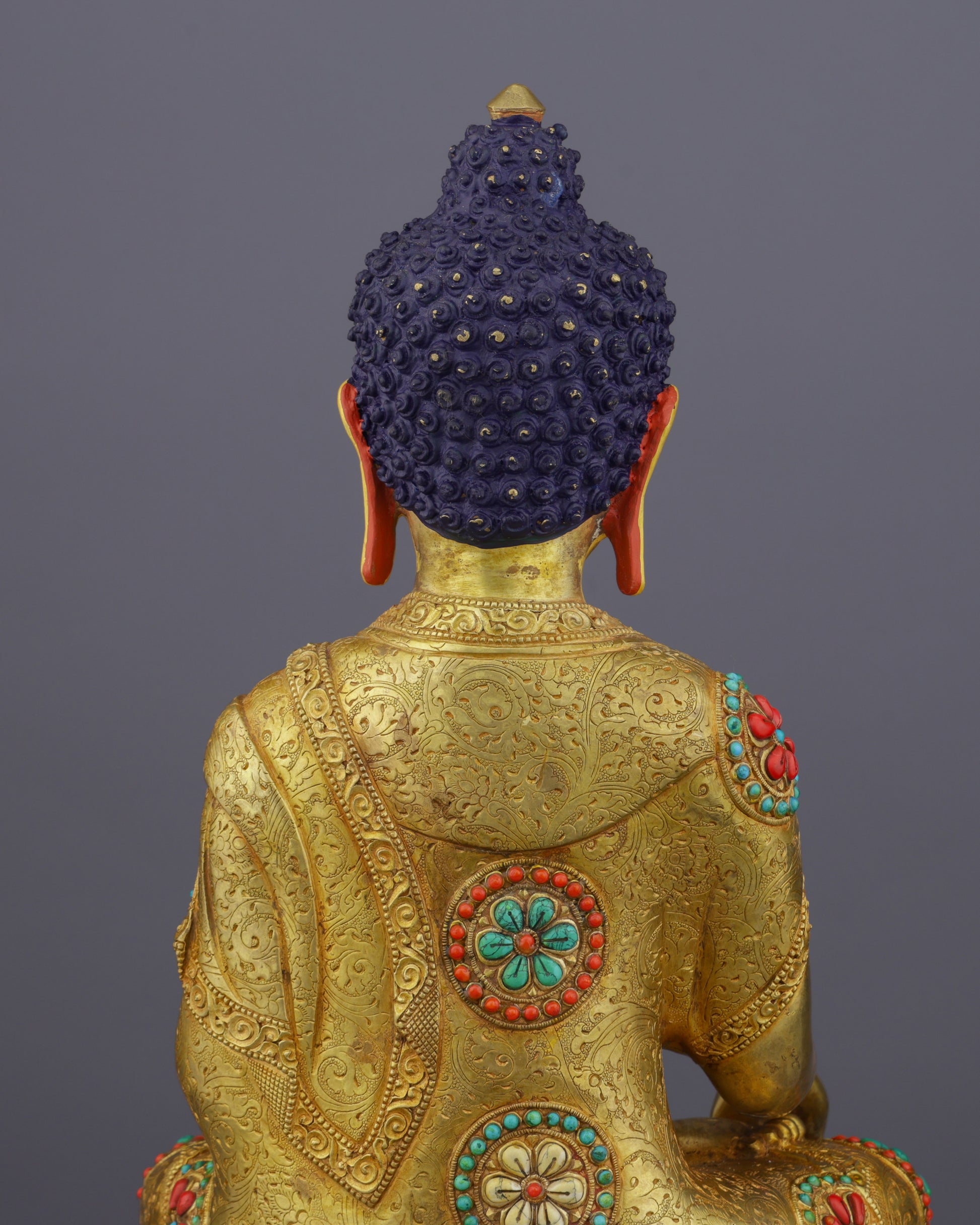 Enlightened Splendor | Exquisite Nepalese Sakyamuni Buddha Statue - The Awakened One's Timeless Grace - Authentic Handcrafted Statue