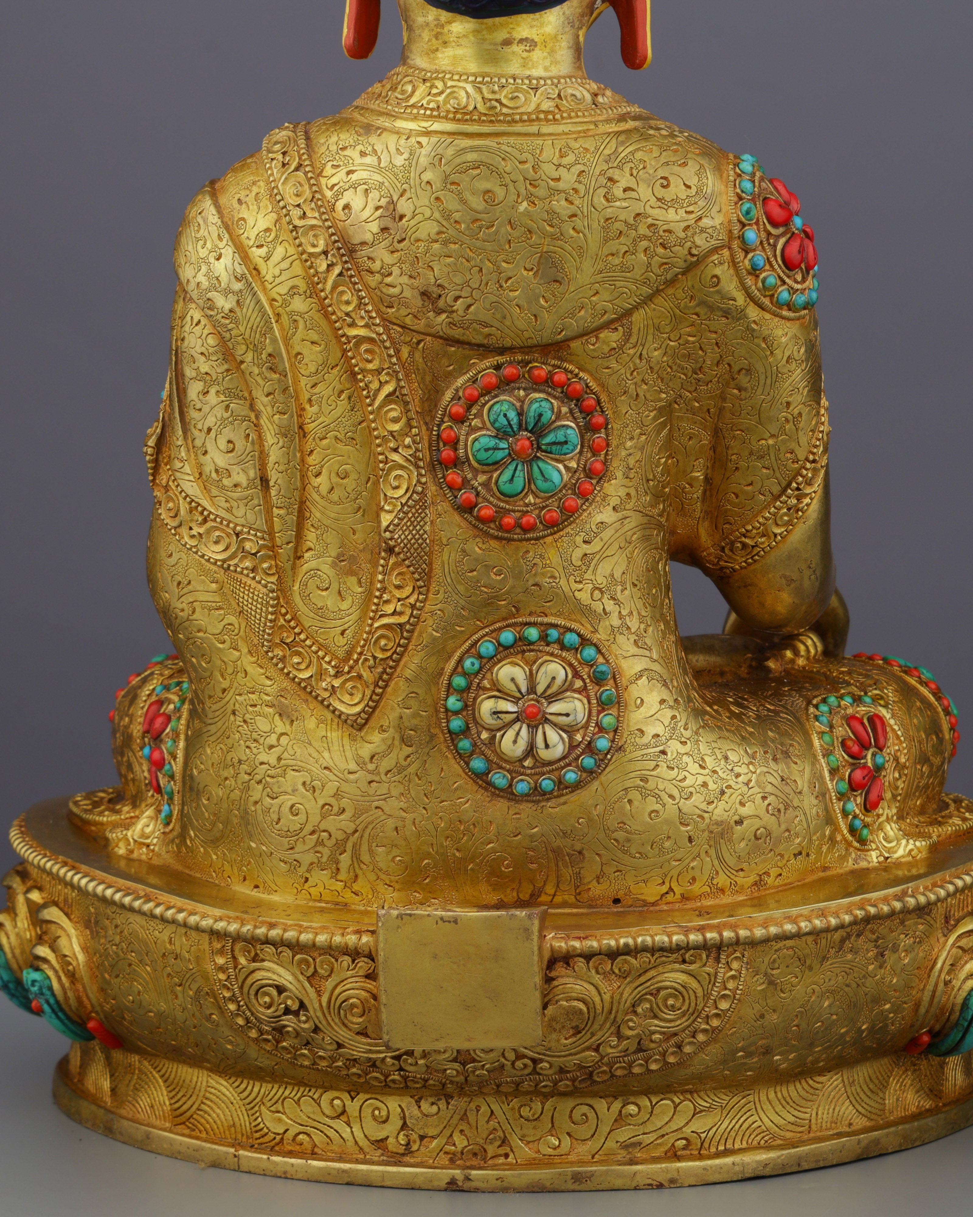 Enlightened Splendor | Exquisite Nepalese Sakyamuni Buddha Statue - The Awakened One's Timeless Grace