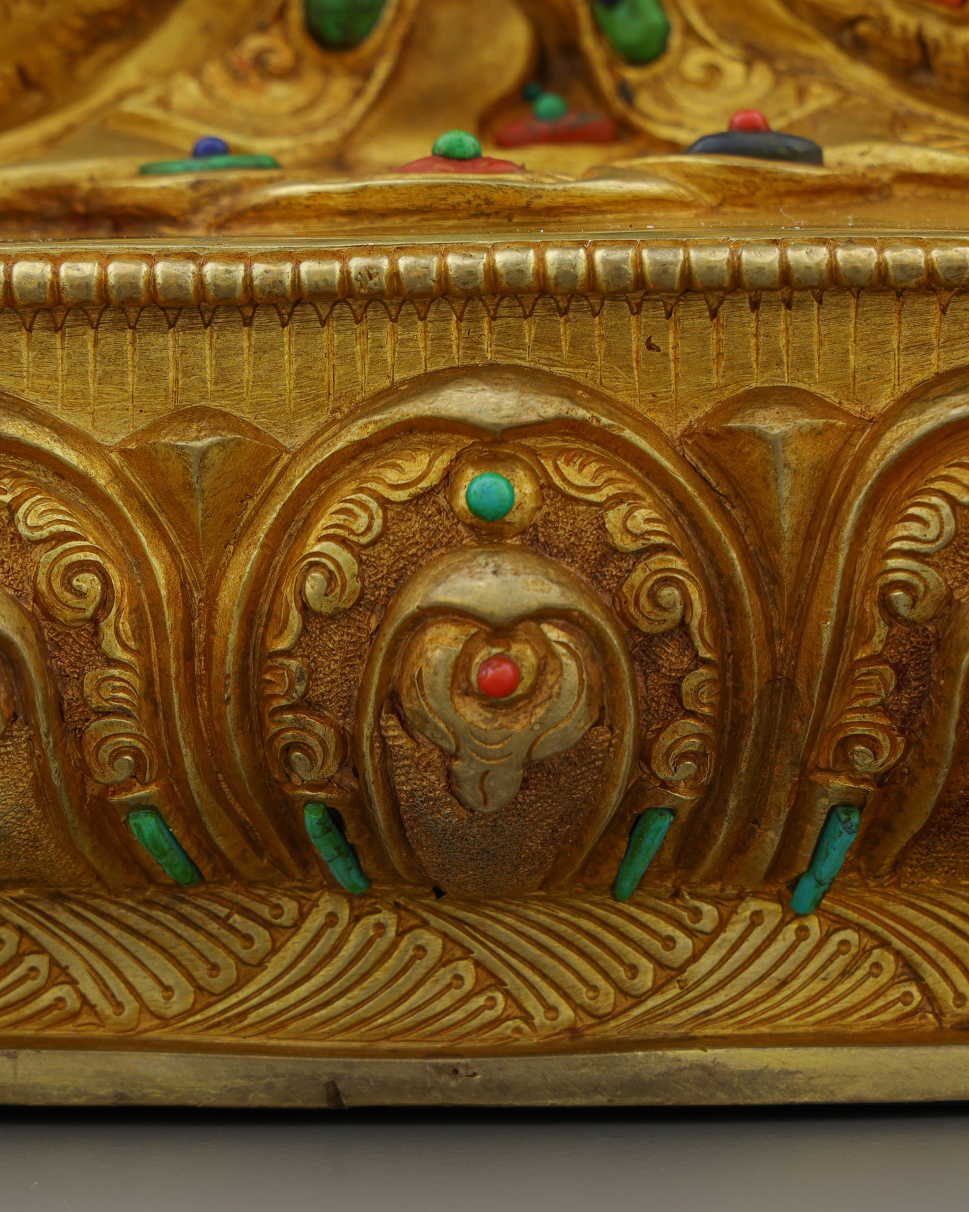 Eternal Radiance | Nepalese Handcrafted 24K Gold Gilded Amitayus Statue – A Masterpiece of Longevity and Wisdom - Authentic Handcrafted Statue
