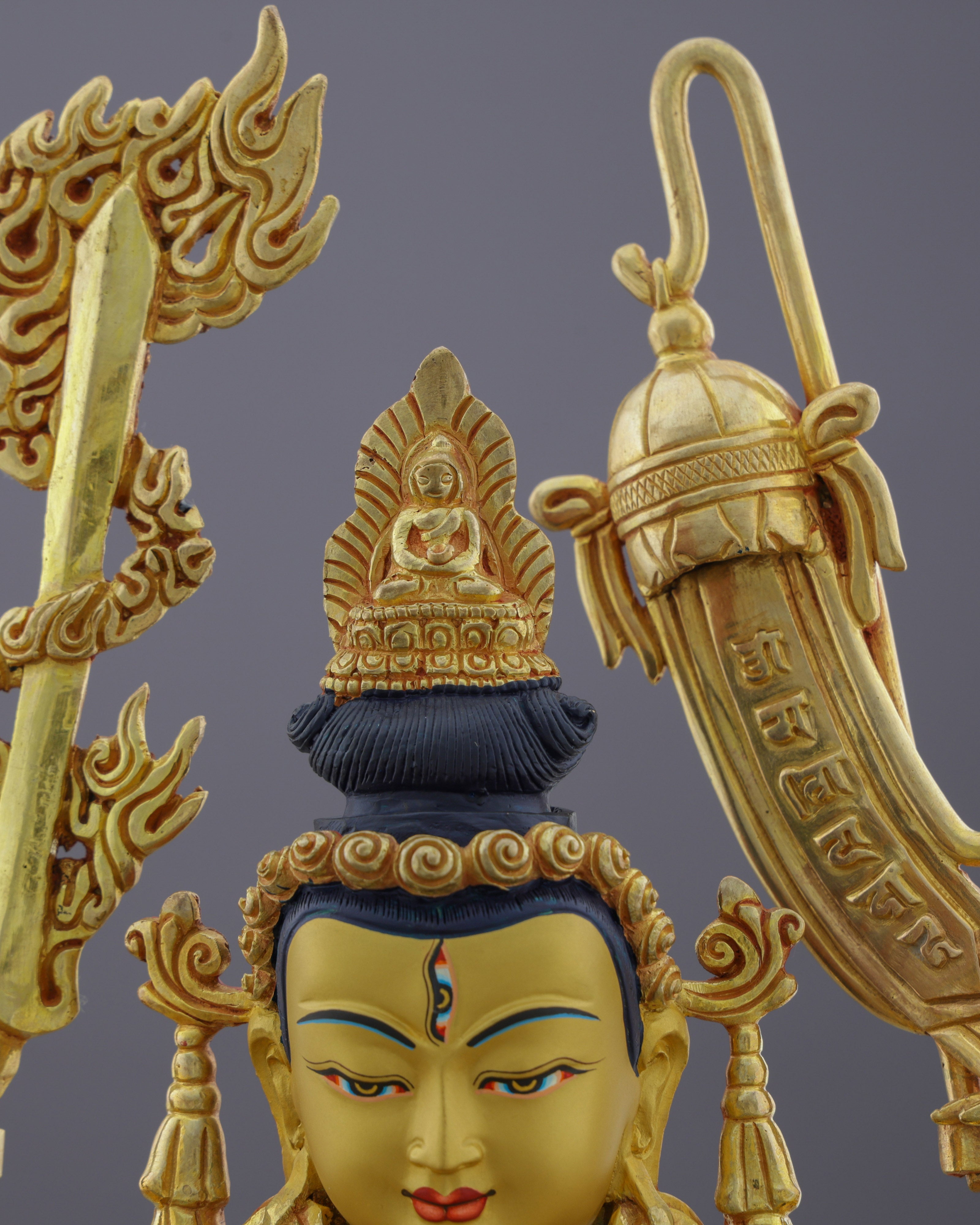 Divine Compassion in Gold | Nepalese Handcrafted 24K Gilded Cundi Bodhisattva – Guardian of Protection and Wisdom