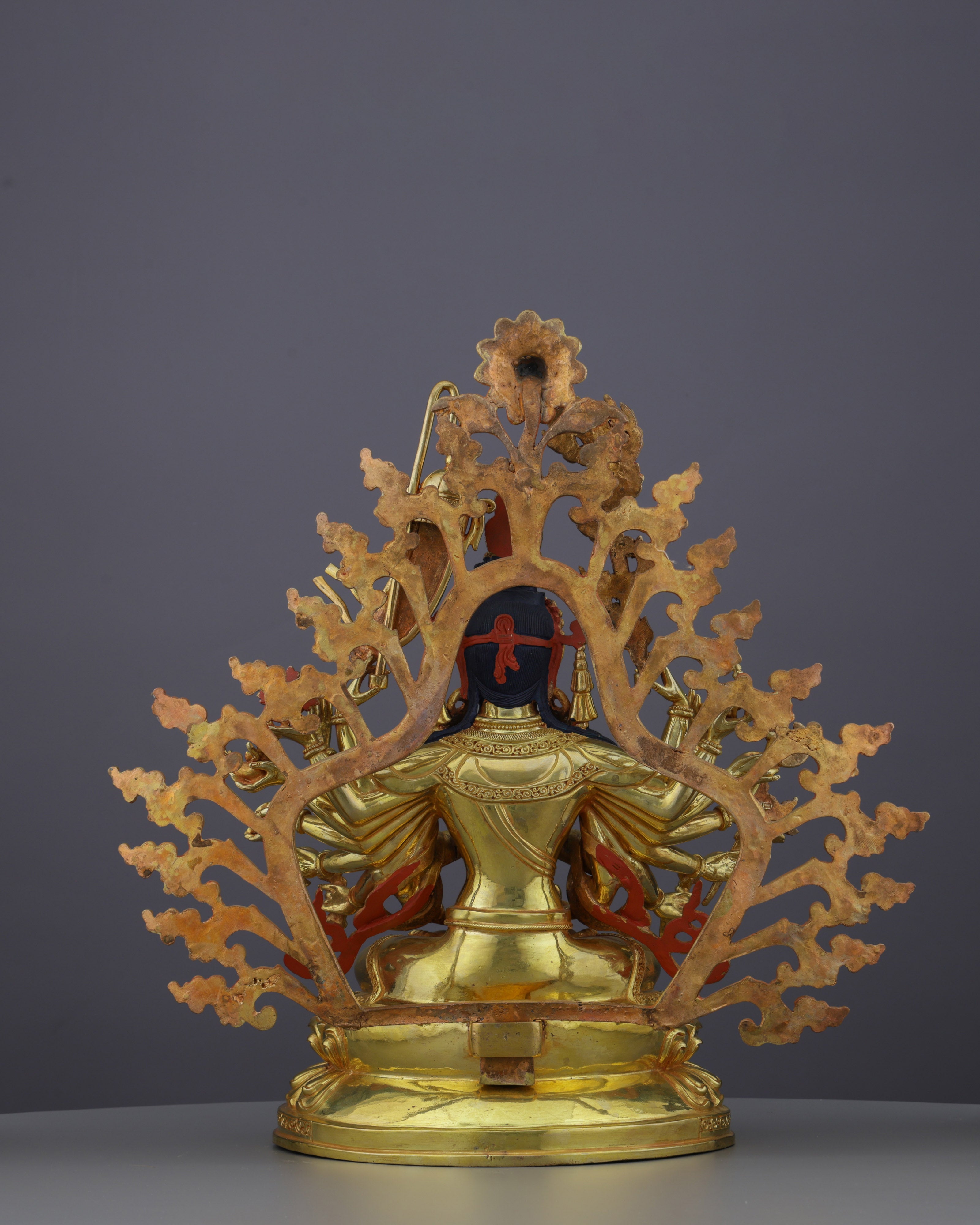 Divine Compassion in Gold | Nepalese Handcrafted 24K Gilded Cundi Bodhisattva – Guardian of Protection and Wisdom