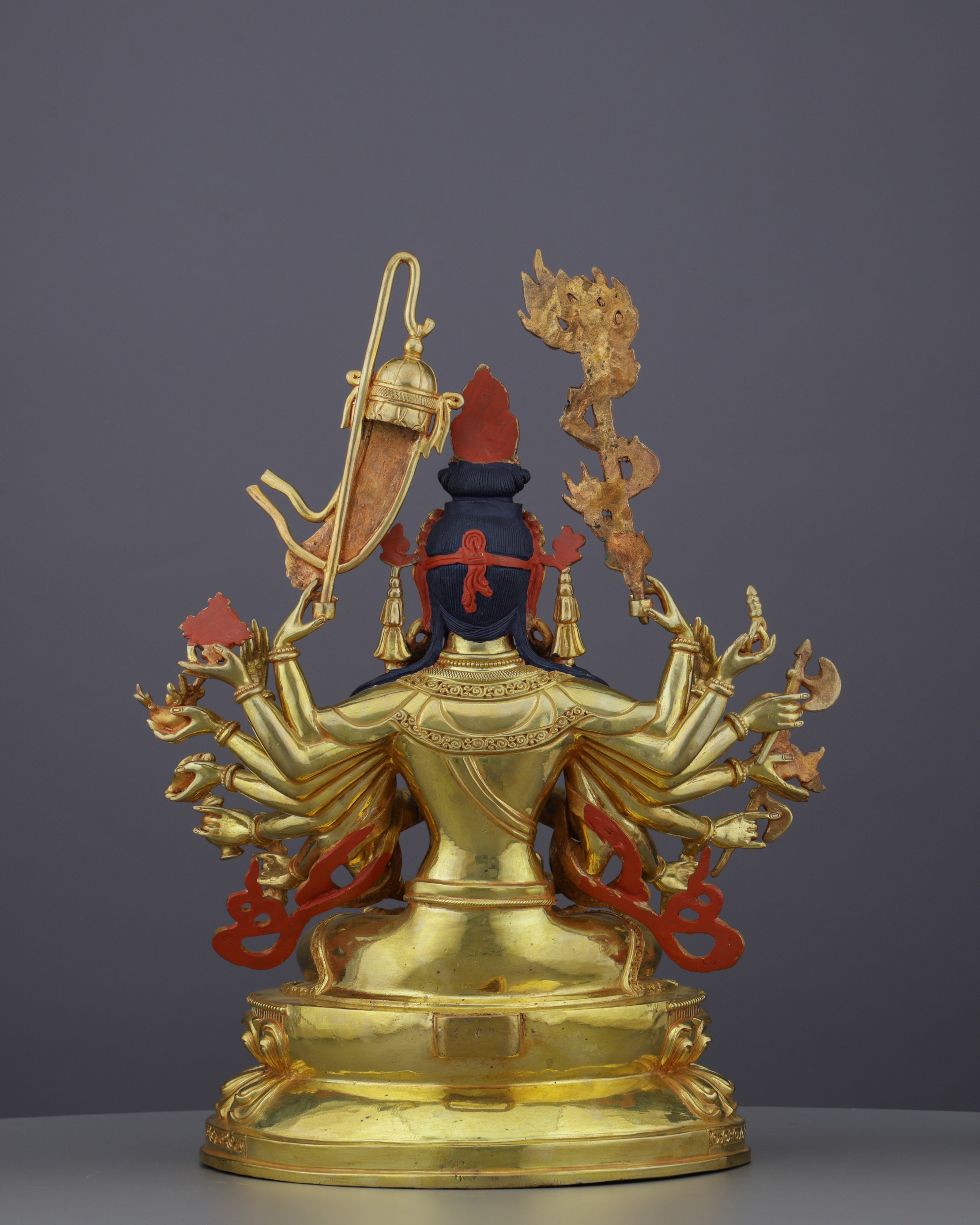 Divine Compassion in Gold | Nepalese Handcrafted 24K Gilded Cundi Bodhisattva – Guardian of Protection and Wisdom