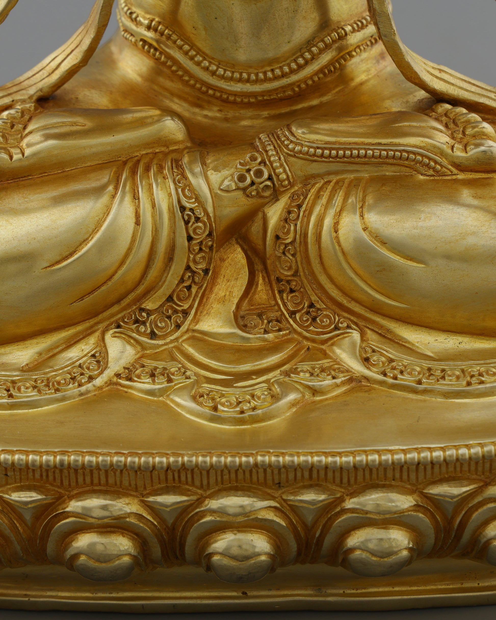 Primordial Wisdom Embodied | Nepalese Handcrafted 24K Gold Gilded Vajradhara – Supreme Buddha of Tantric Enlightenment - Authentic Handcrafted Statue