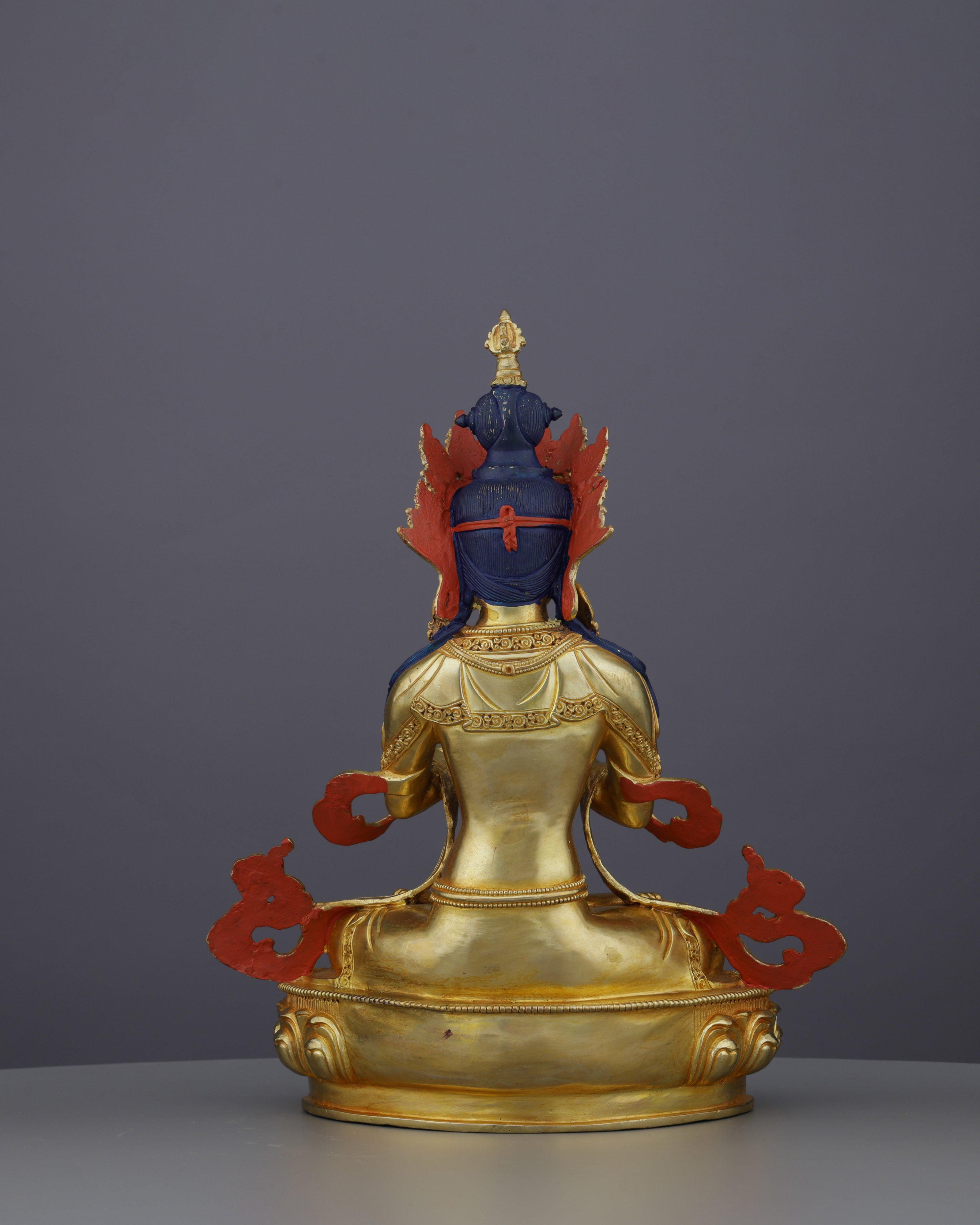 Primordial Wisdom Embodied | Nepalese Handcrafted 24K Gold Gilded Vajradhara – Supreme Buddha of Tantric Enlightenment