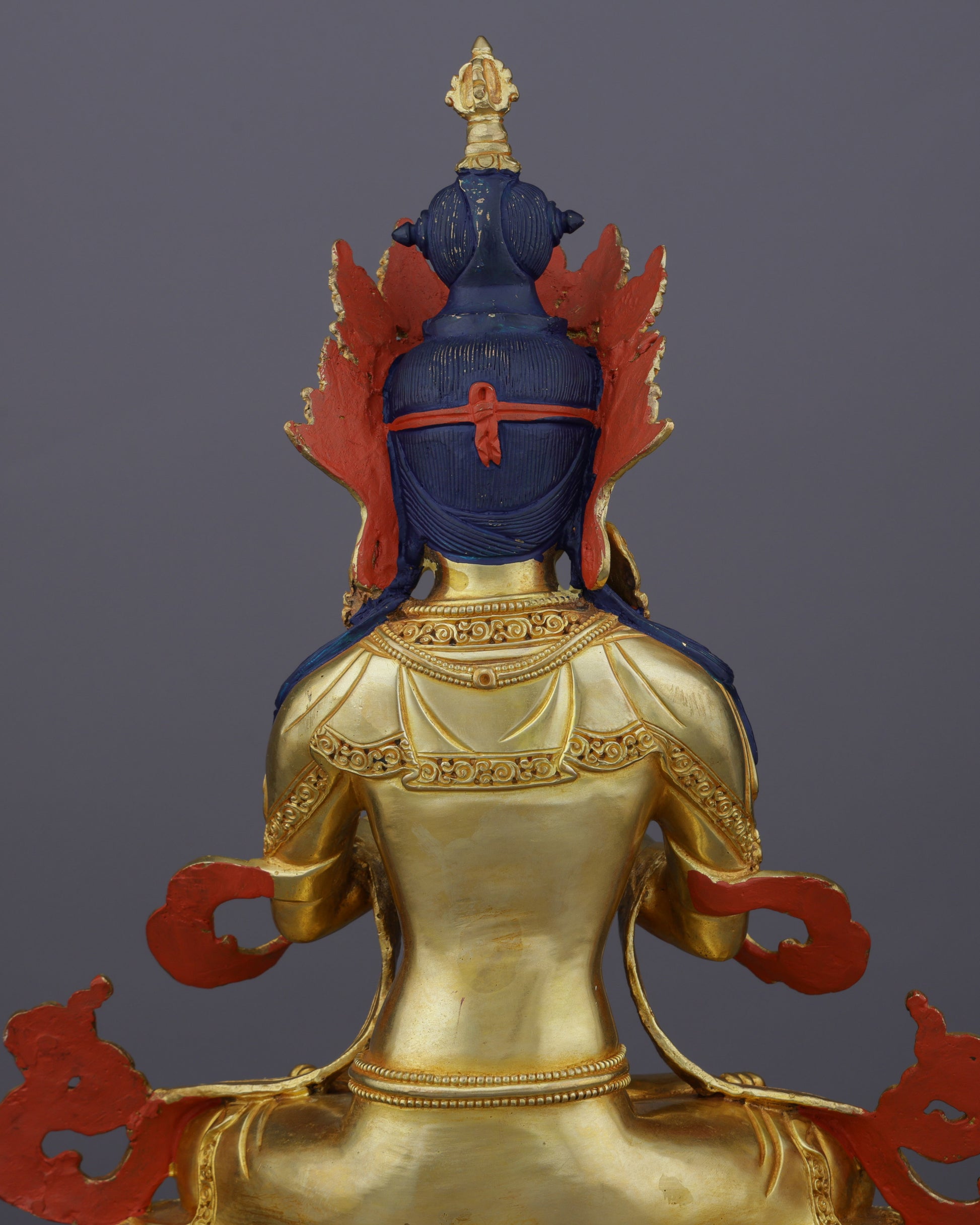 Primordial Wisdom Embodied | Nepalese Handcrafted 24K Gold Gilded Vajradhara – Supreme Buddha of Tantric Enlightenment - Authentic Handcrafted Statue