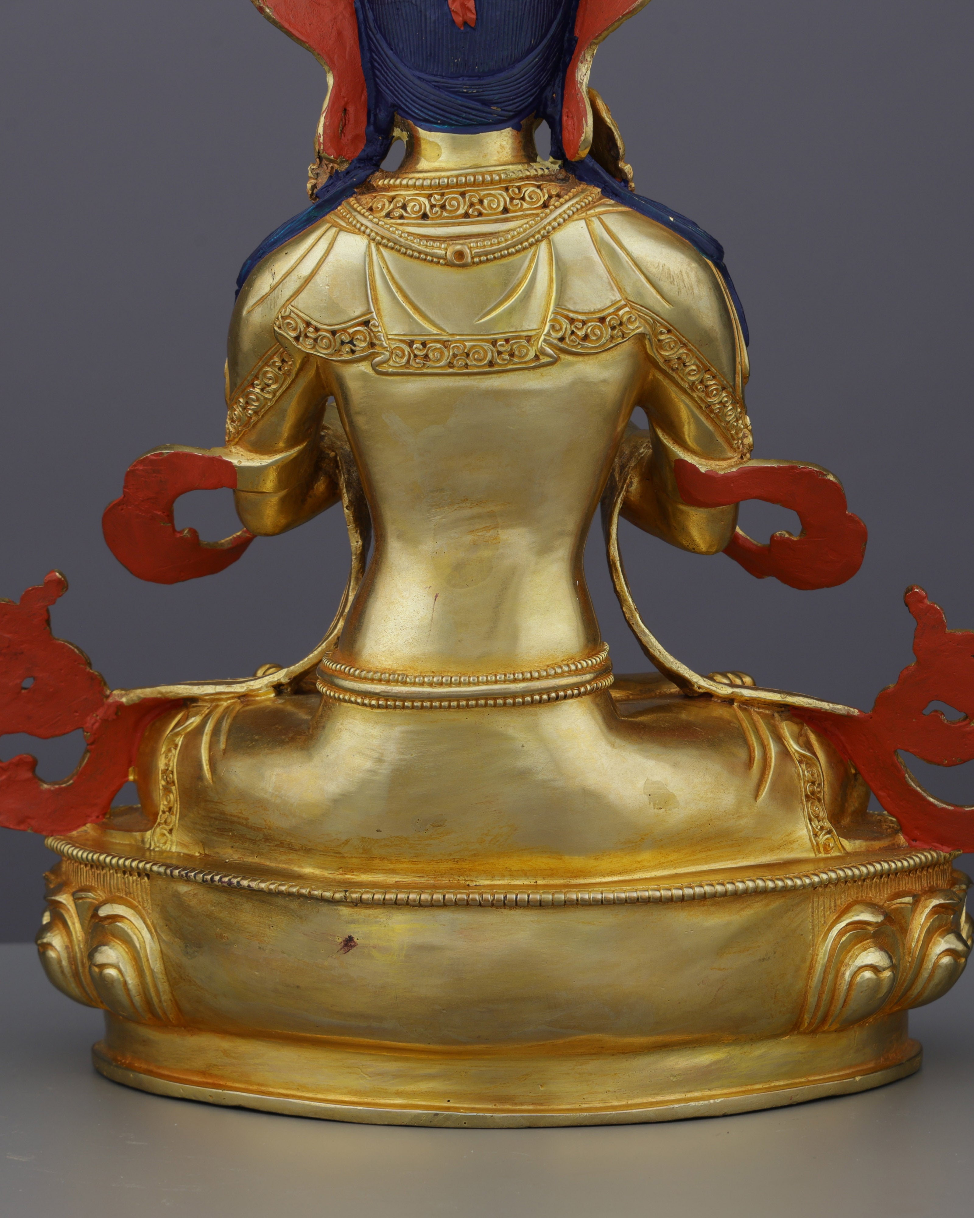 Primordial Wisdom Embodied | Nepalese Handcrafted 24K Gold Gilded Vajradhara – Supreme Buddha of Tantric Enlightenment
