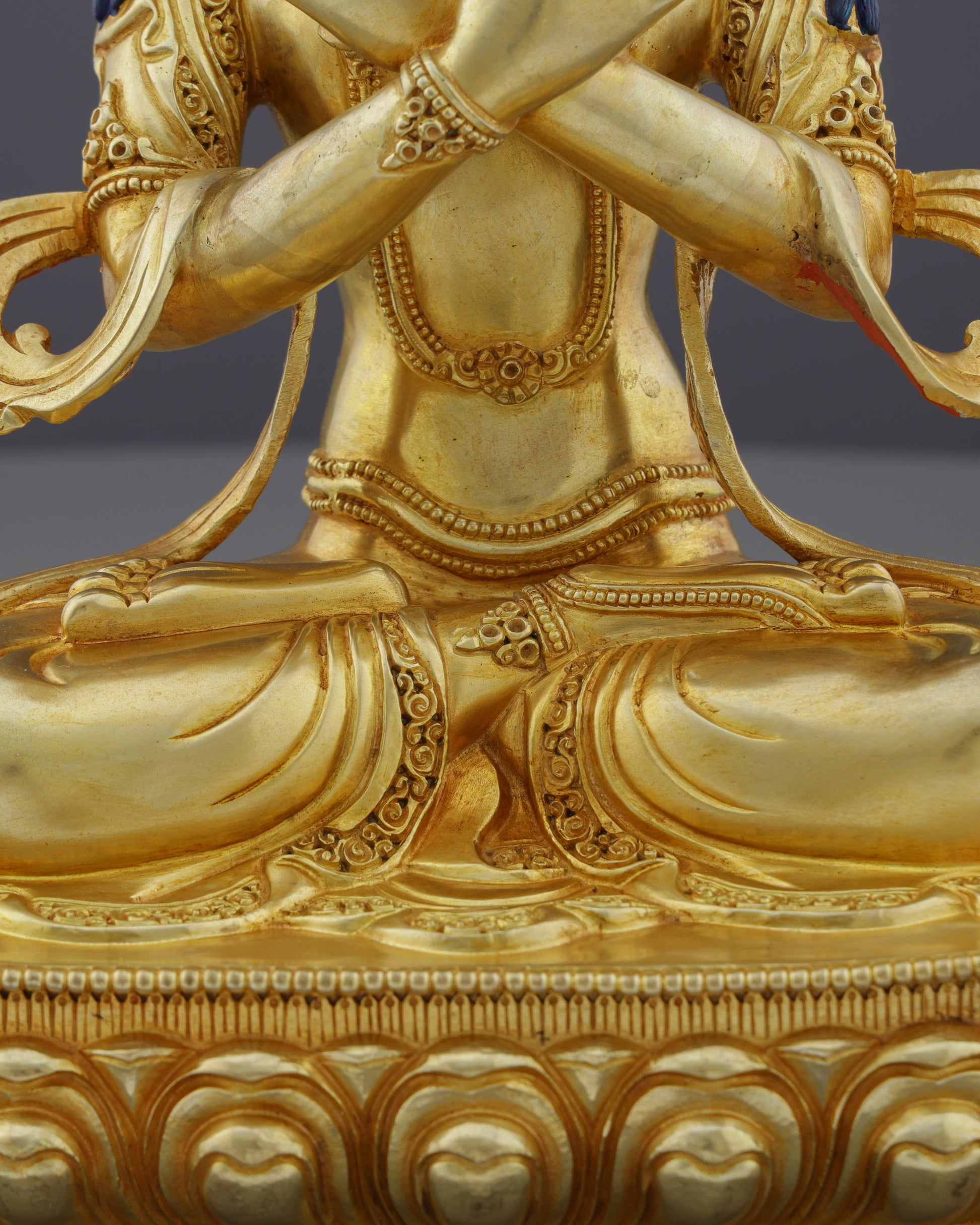 Primordial Wisdom Embodied | Nepalese Handcrafted 24K Gold Gilded Vajradhara – Supreme Buddha of Tantric Enlightenment - Authentic Handcrafted Statue