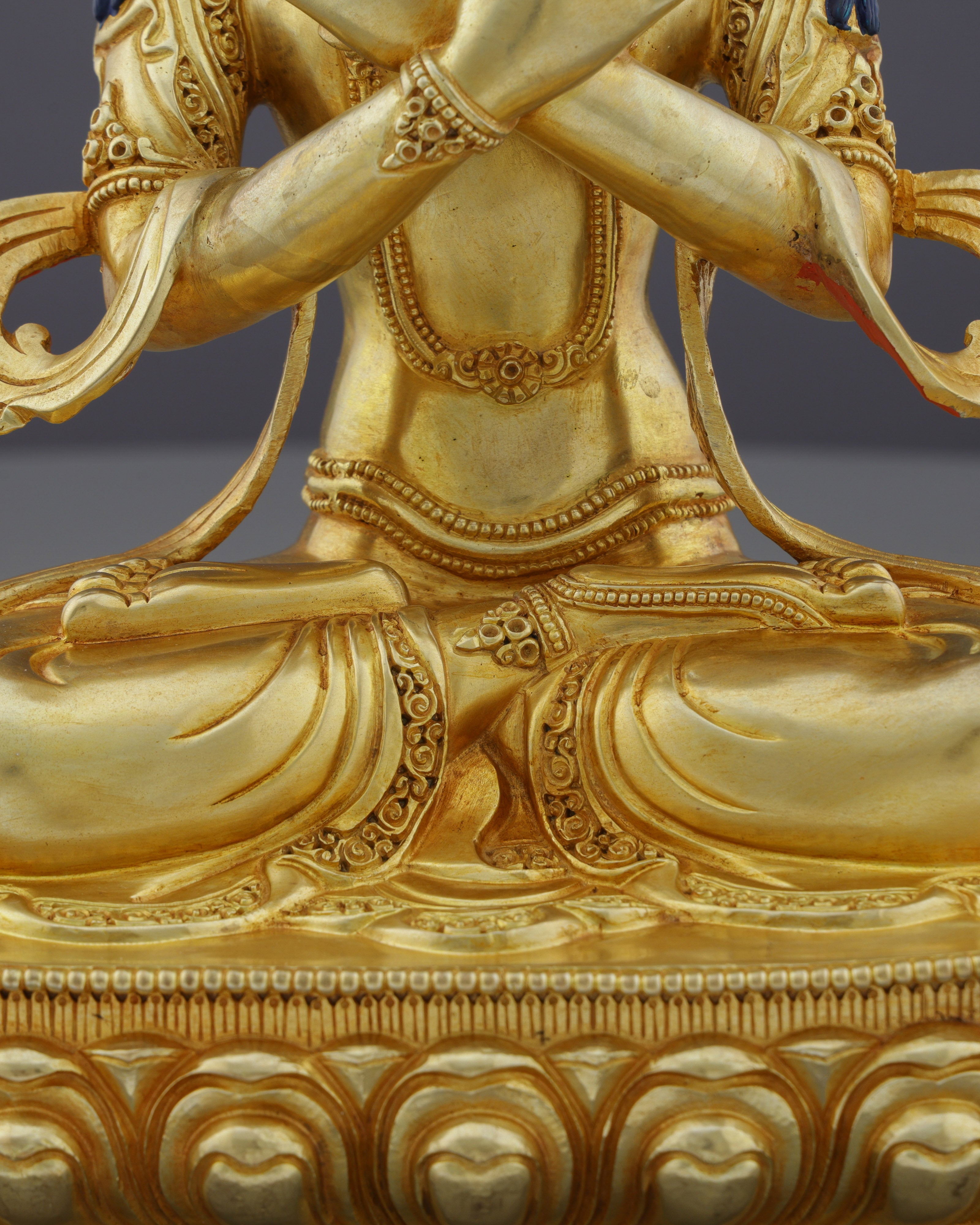 Primordial Wisdom Embodied | Nepalese Handcrafted 24K Gold Gilded Vajradhara – Supreme Buddha of Tantric Enlightenment