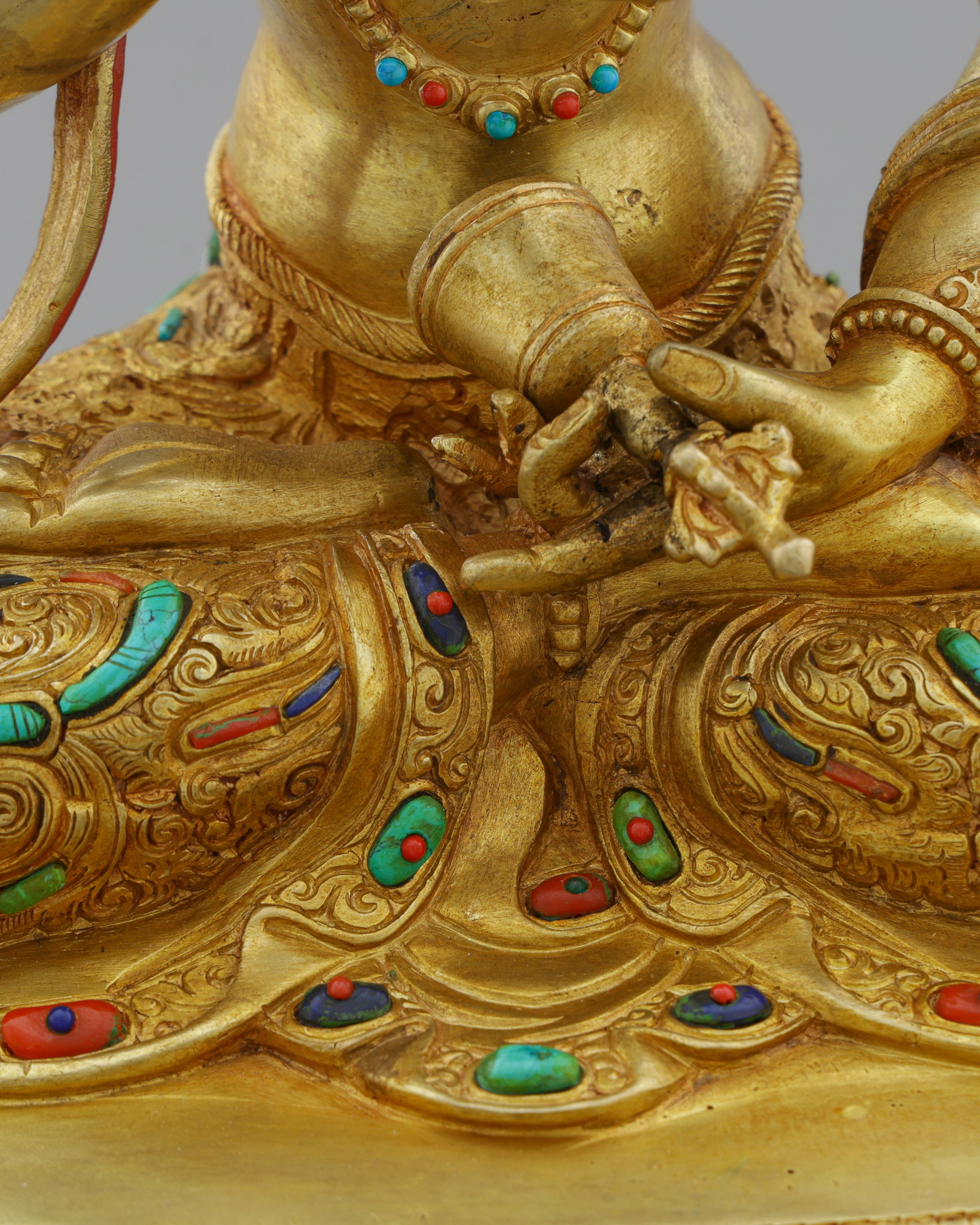 Pure Diamond Being | Nepalese Handcrafted 24K Gold Gilded Vajrasattva – Buddha of Purification and Spiritual Renewal