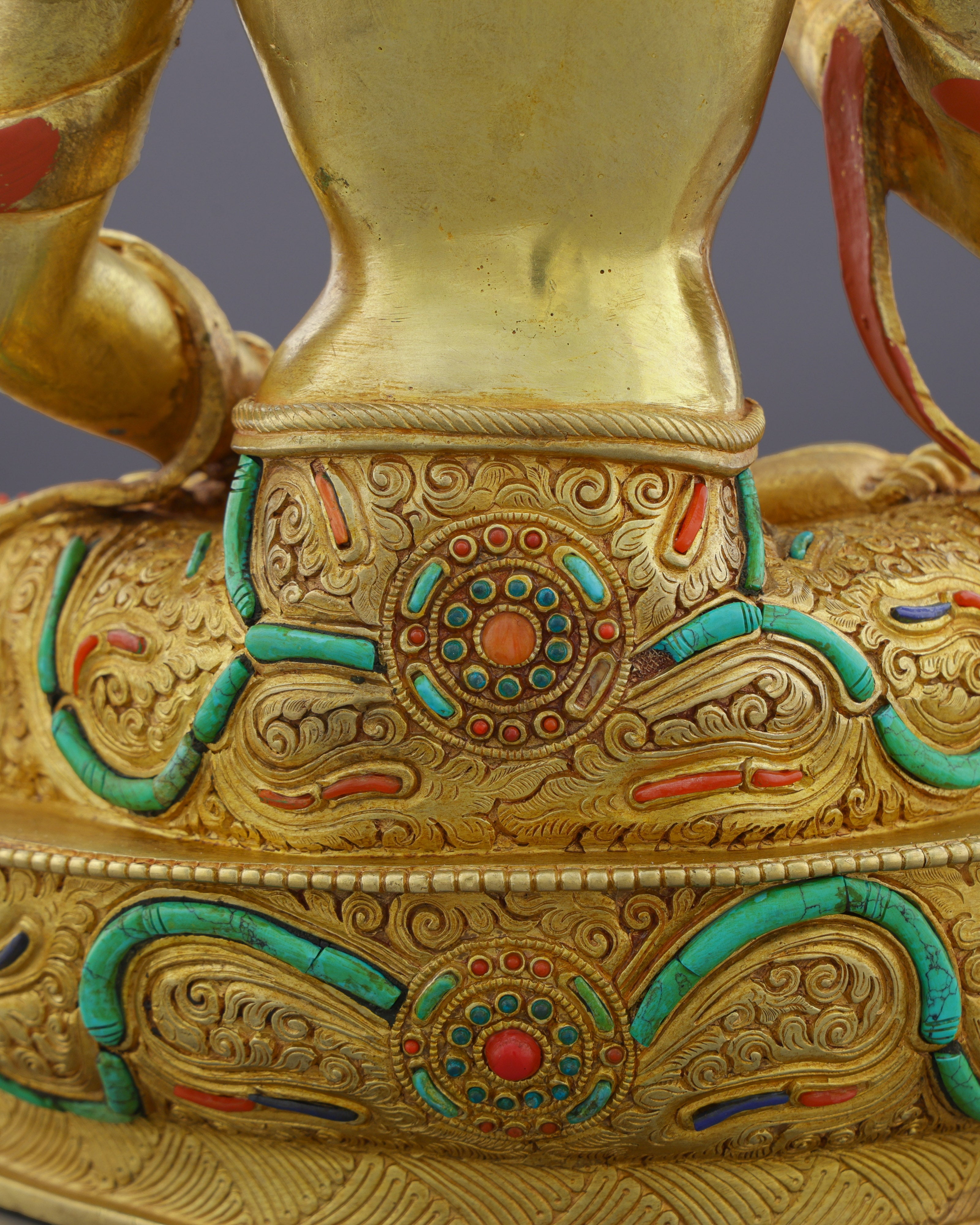 Pure Diamond Being | Nepalese Handcrafted 24K Gold Gilded Vajrasattva – Buddha of Purification and Spiritual Renewal