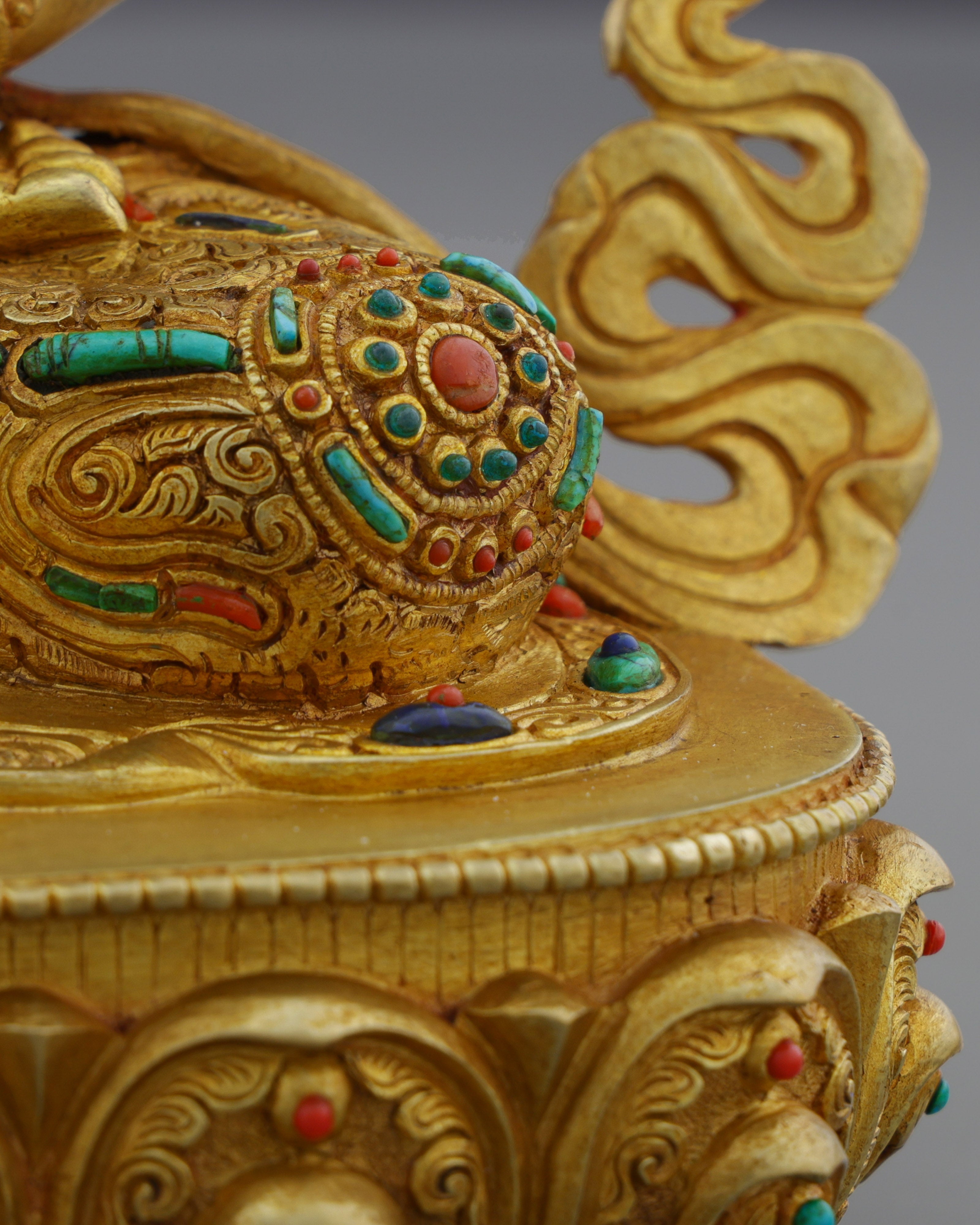 Pure Diamond Being | Nepalese Handcrafted 24K Gold Gilded Vajrasattva – Buddha of Purification and Spiritual Renewal