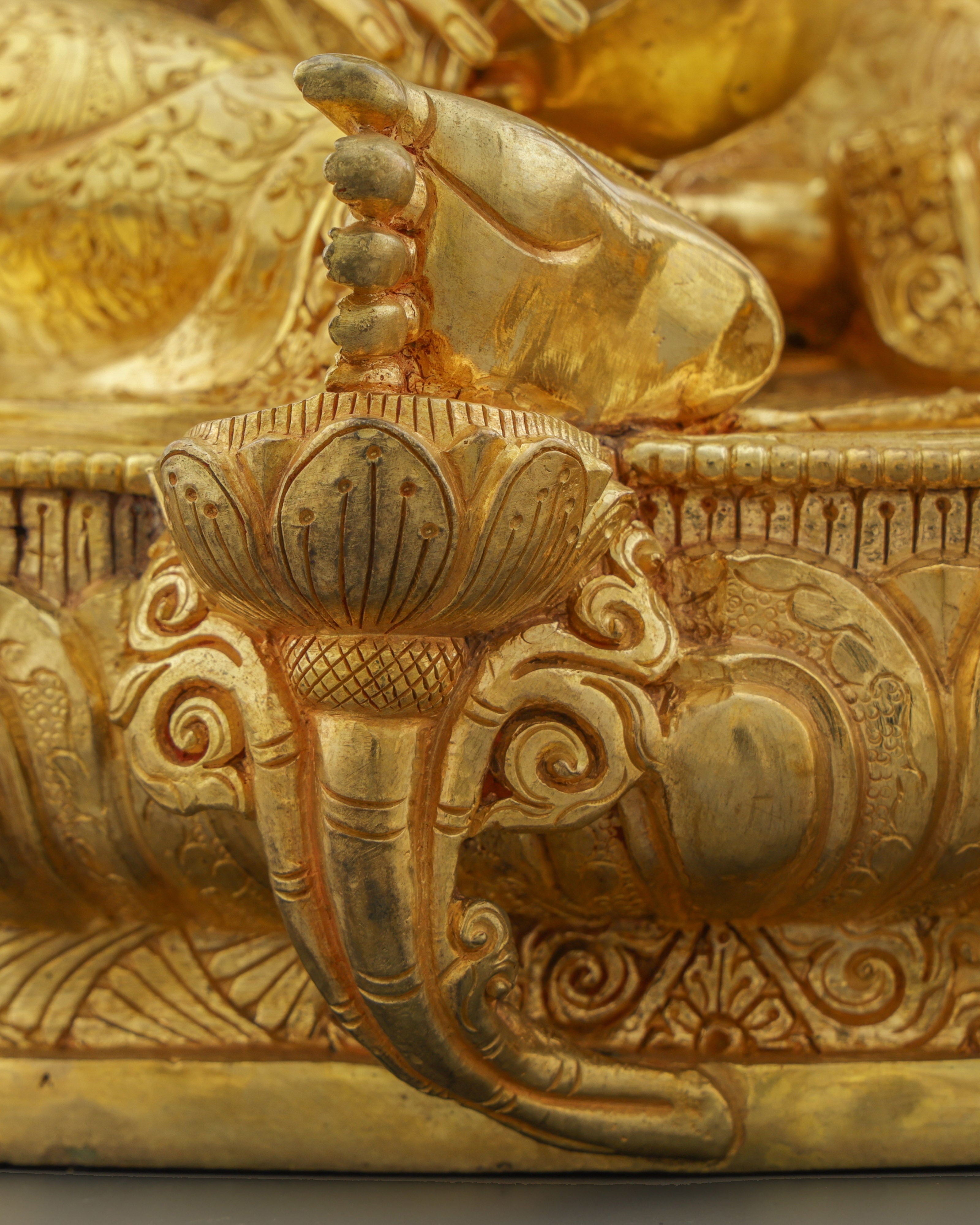 Goddess of Knowledge | Exquisite 24K Gold Gilded Saraswati Statue from Nepal