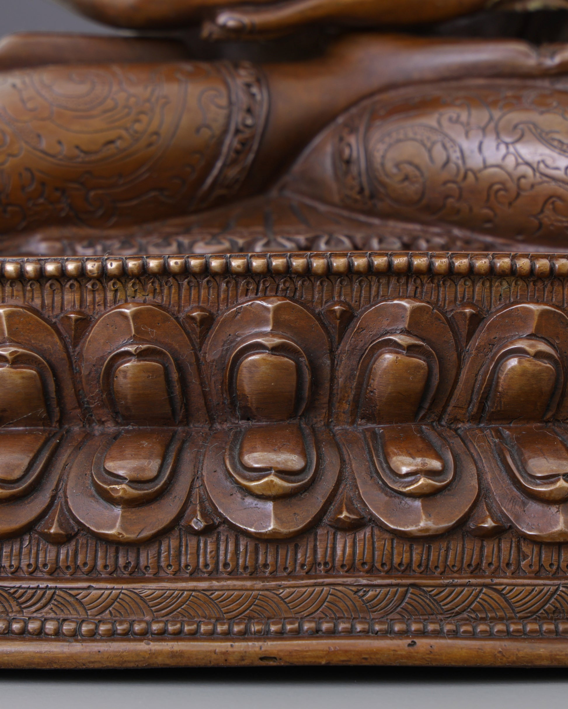 The Buddha of Infinite Light | Handcrafted Oxidized Amitabha from Nepal's Sacred Valleys - Authentic Handcrafted Statue