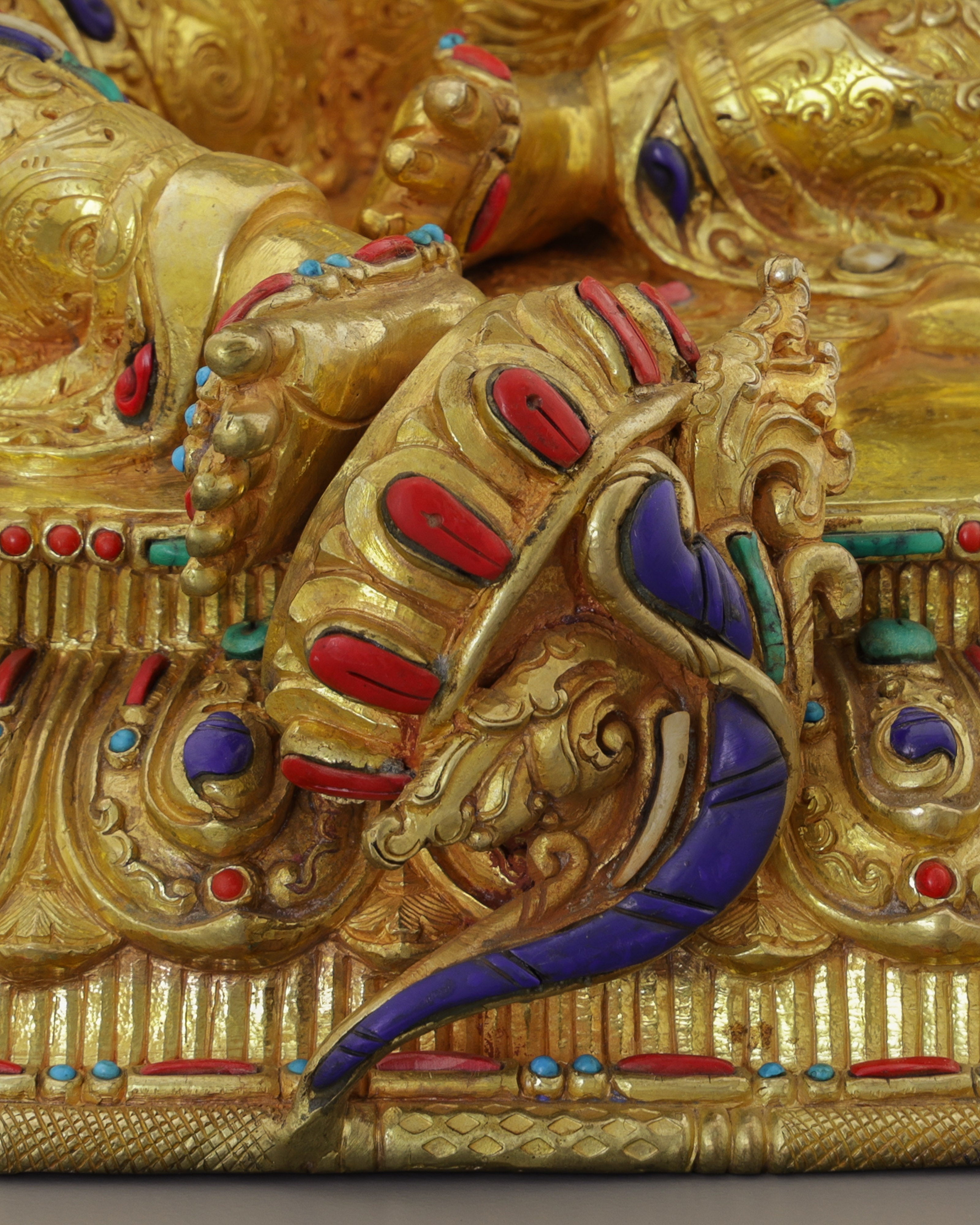 Radiant 24K Gold Gilded Green Tara Statue | Nepal's Divine Protectress in Sacred Artistry