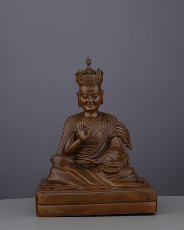 Timeless Oxidized 16th Karmapa Statue | A Living Legacy of Tibetan Buddhism's Great Master