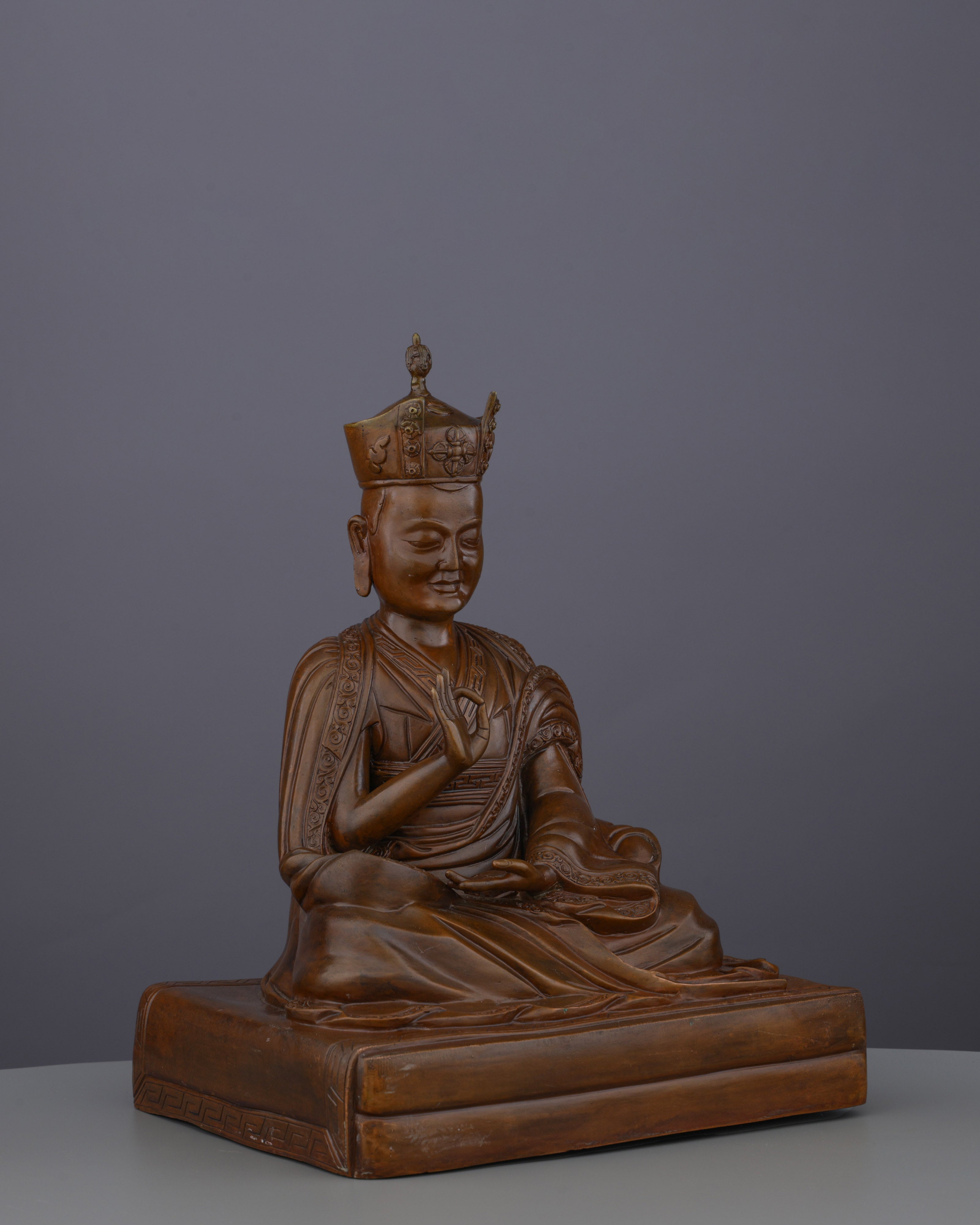Timeless Oxidized 16th Karmapa Statue | A Living Legacy of Tibetan Buddhism's Great Master