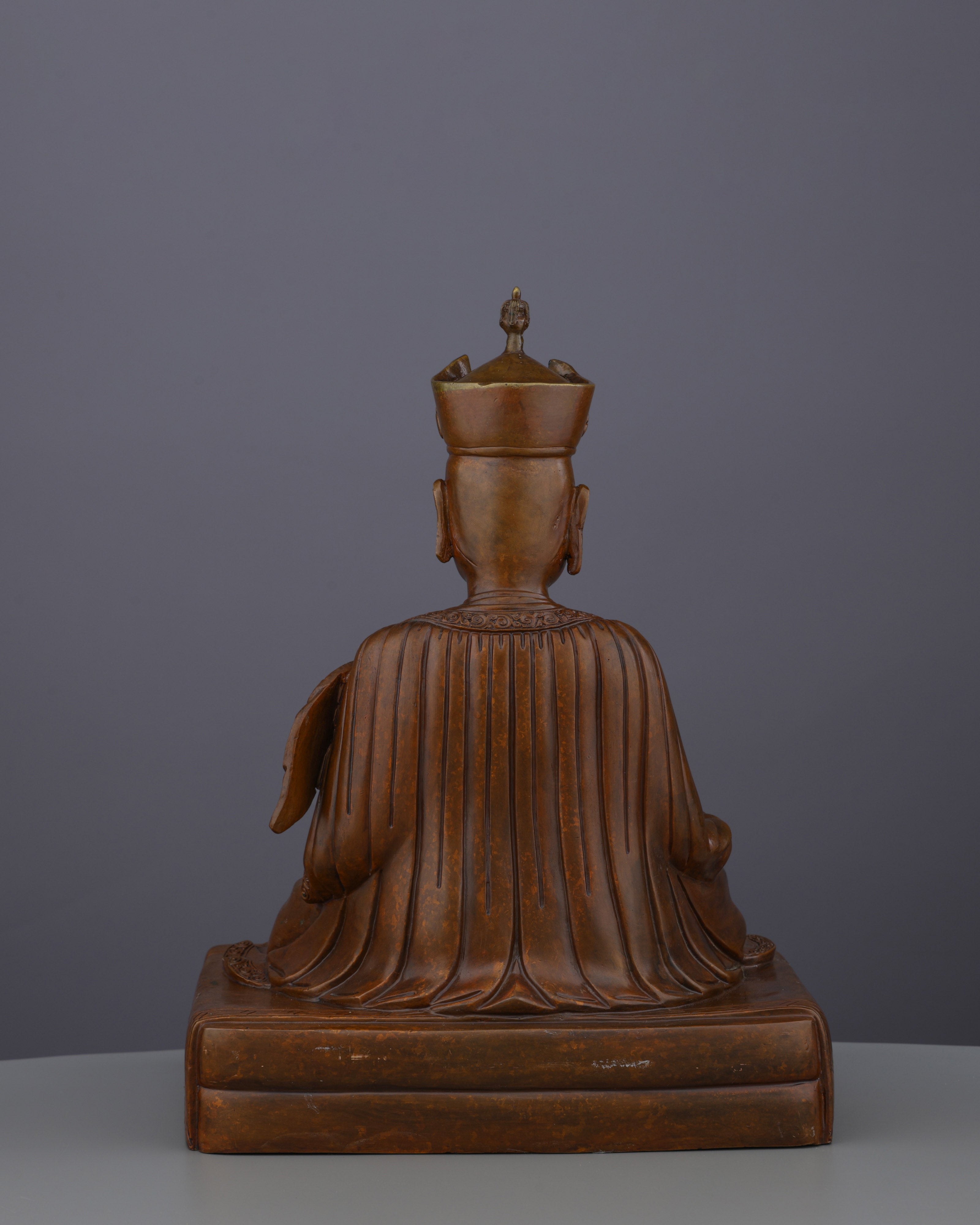 Timeless Oxidized 16th Karmapa Statue | A Living Legacy of Tibetan Buddhism's Great Master