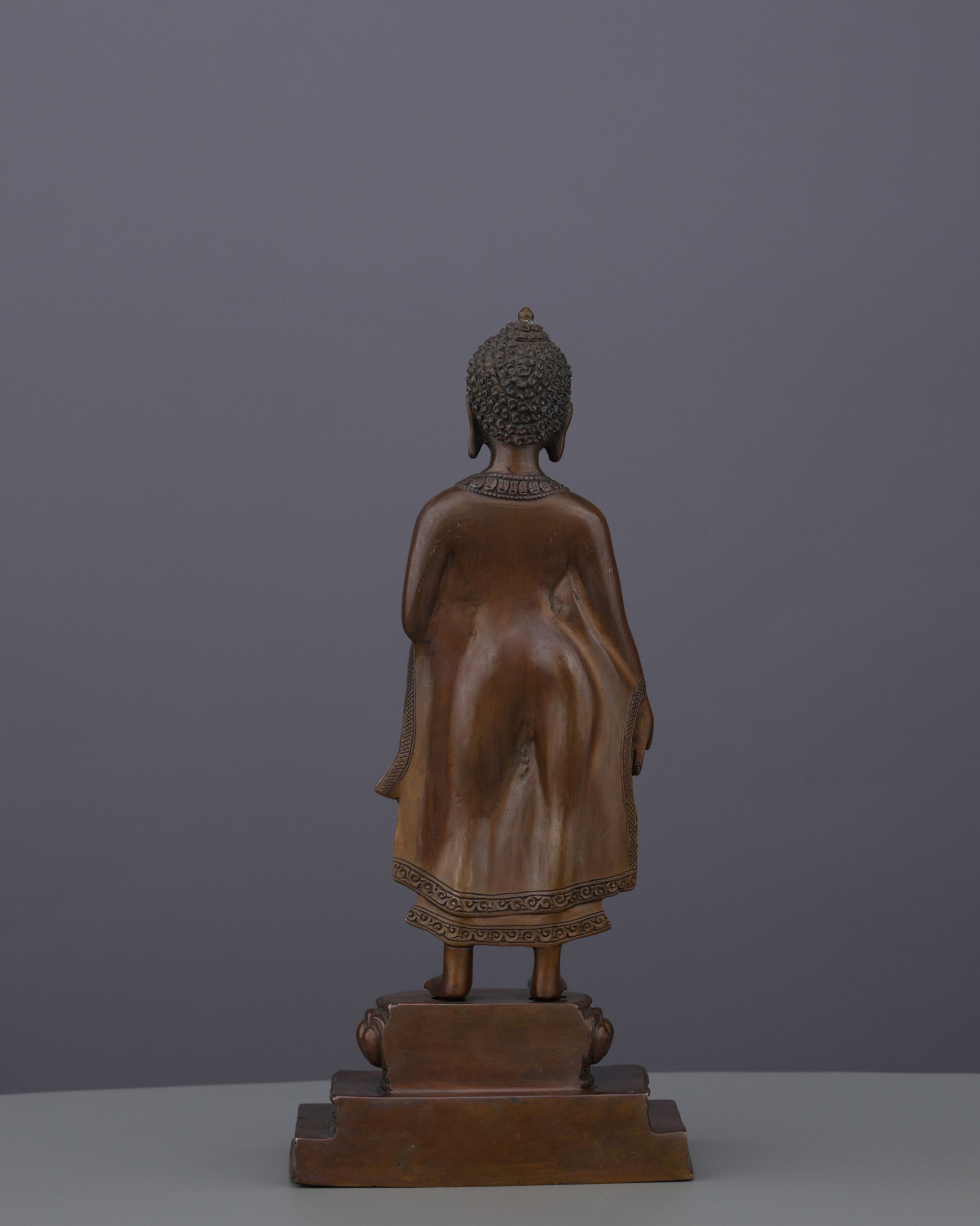 Elegant Oxidized Standing Tara Statue | Nepal's Divine Protectress in Graceful Form