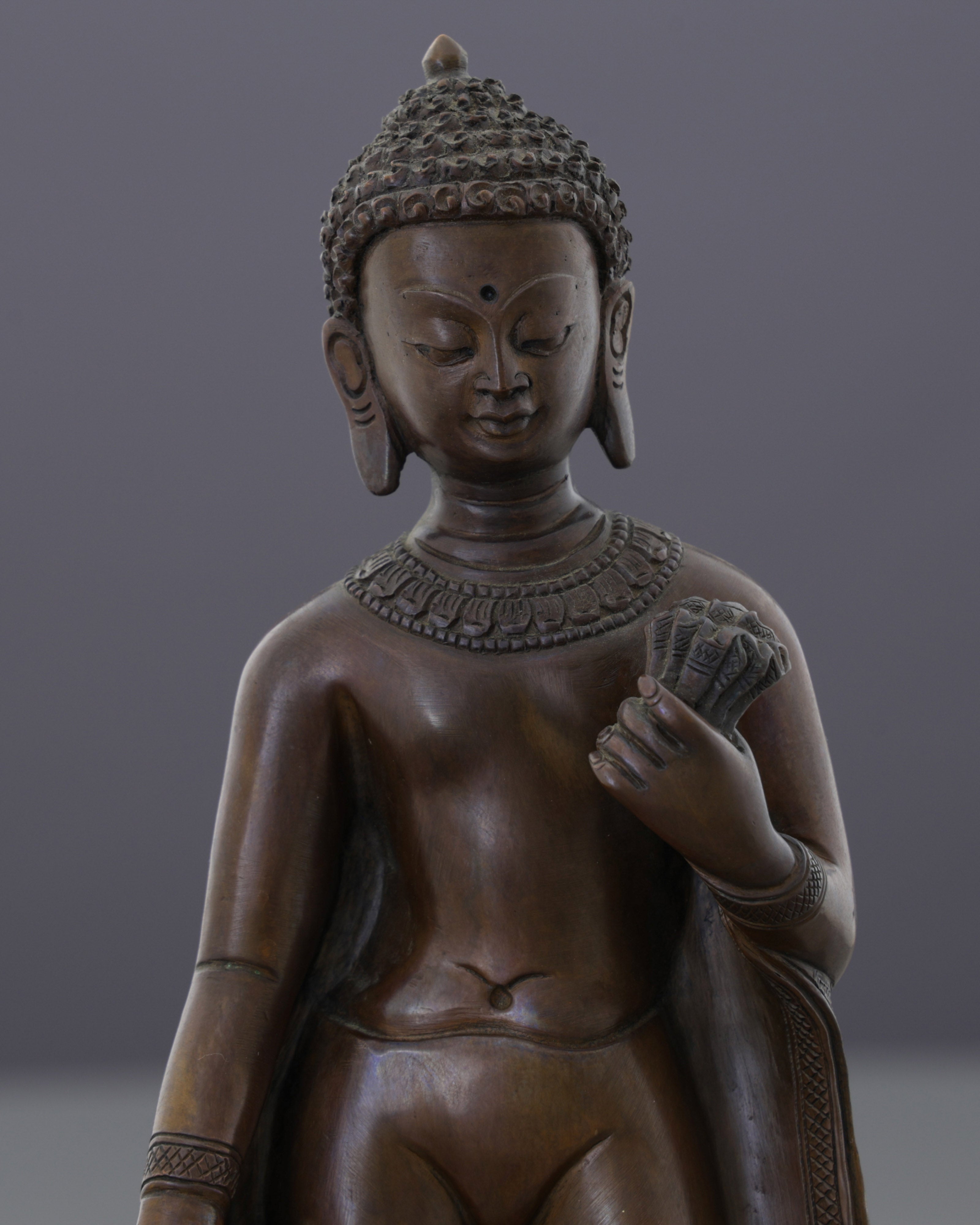 Elegant Oxidized Standing Tara Statue | Nepal's Divine Protectress in Graceful Form