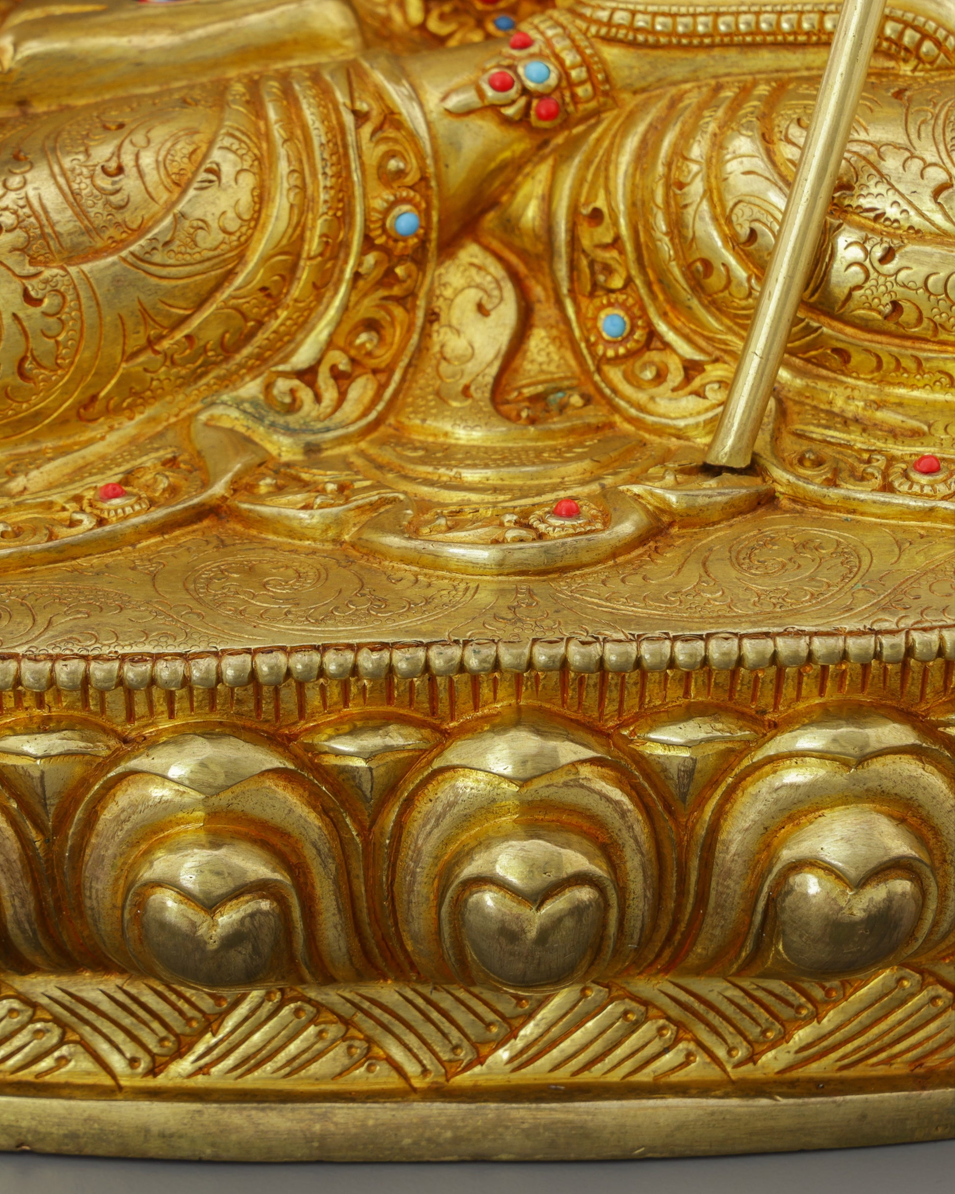 Magnificent 24K Gold Gilded Chatra Tara Statue | Nepal's Divine Protectress with the Sacred Parasol - Authentic Handcrafted Statue