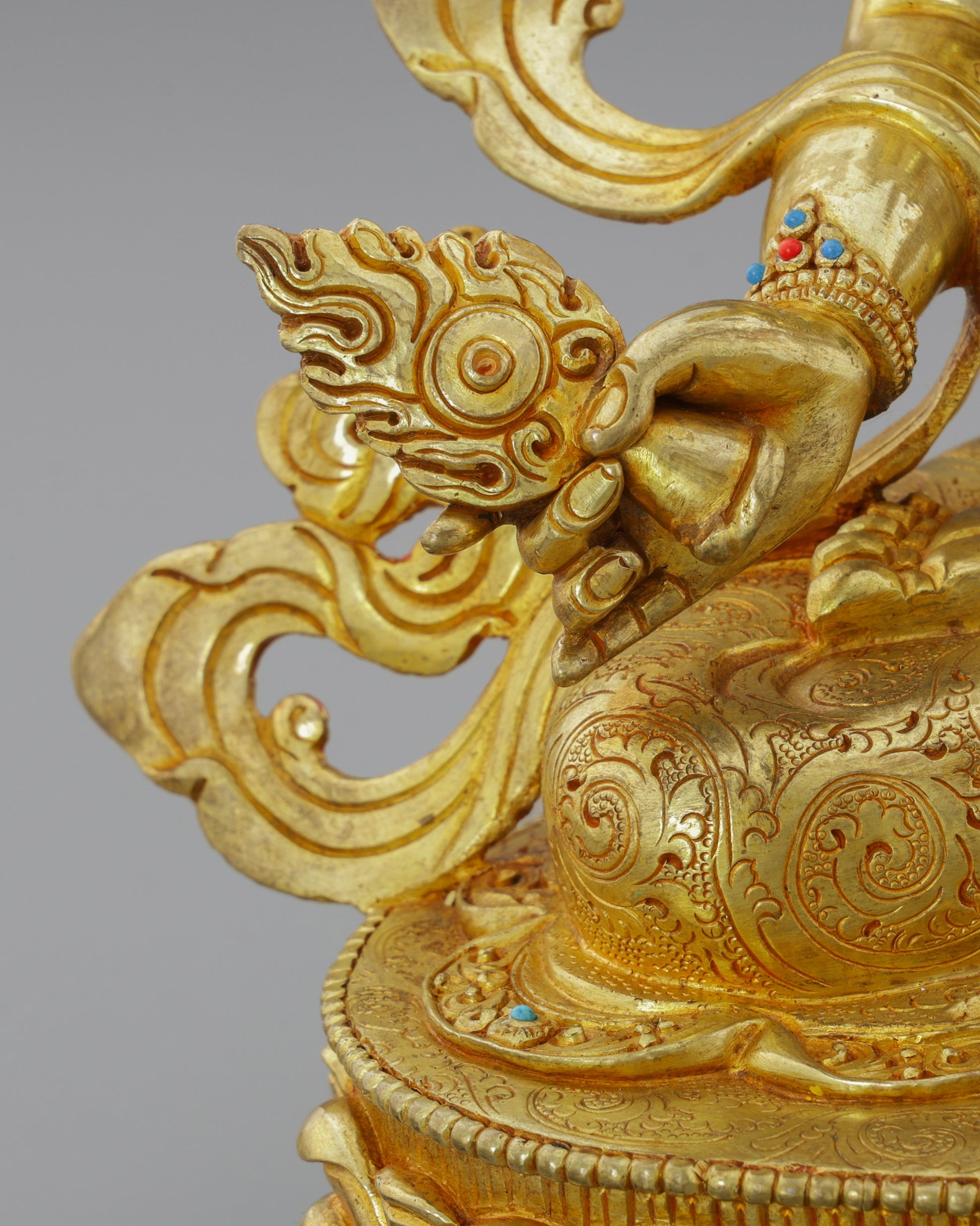 Magnificent 24K Gold Gilded Chatra Tara Statue | Nepal's Divine Protectress with the Sacred Parasol - Authentic Handcrafted Statue