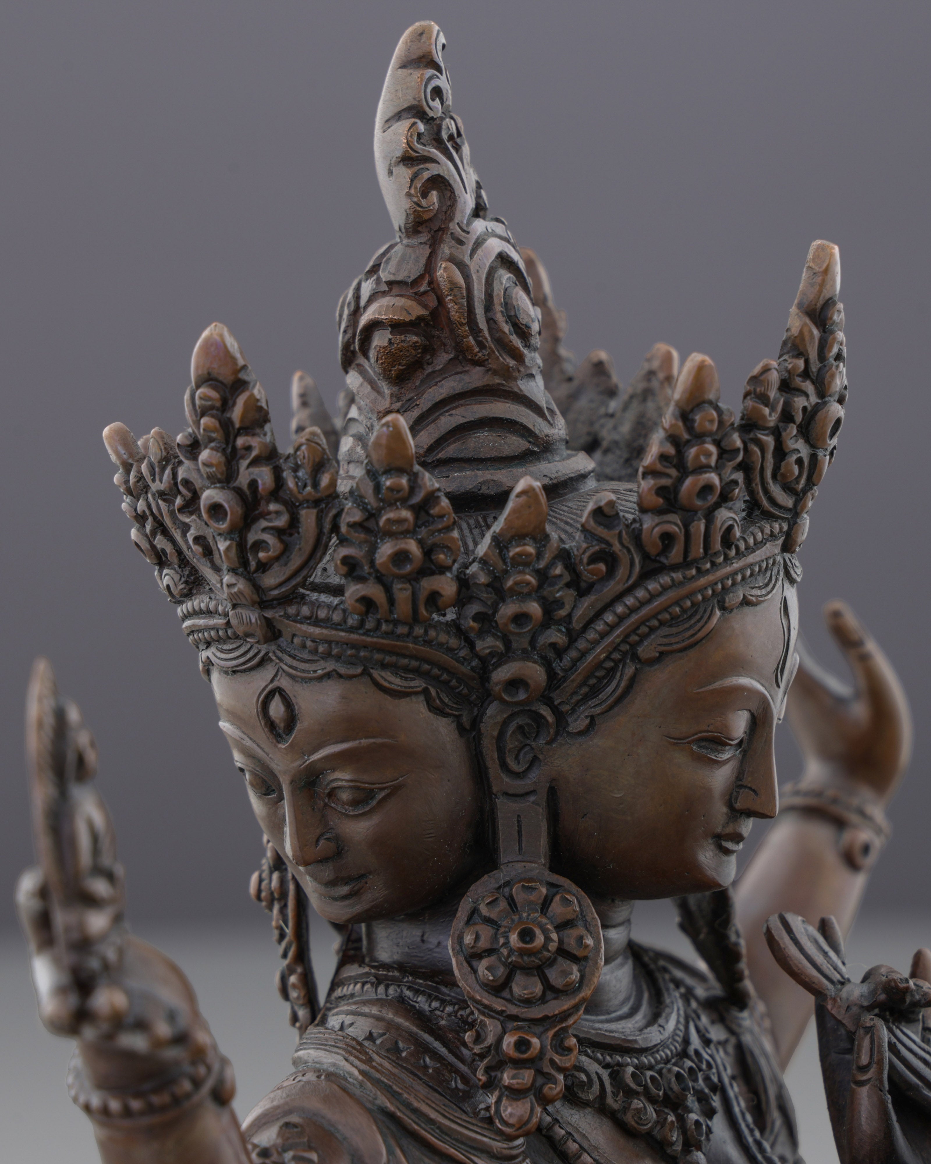 Powerful Oxidized Namgyal Statue | Victorious Deity of Ultimate Triumph