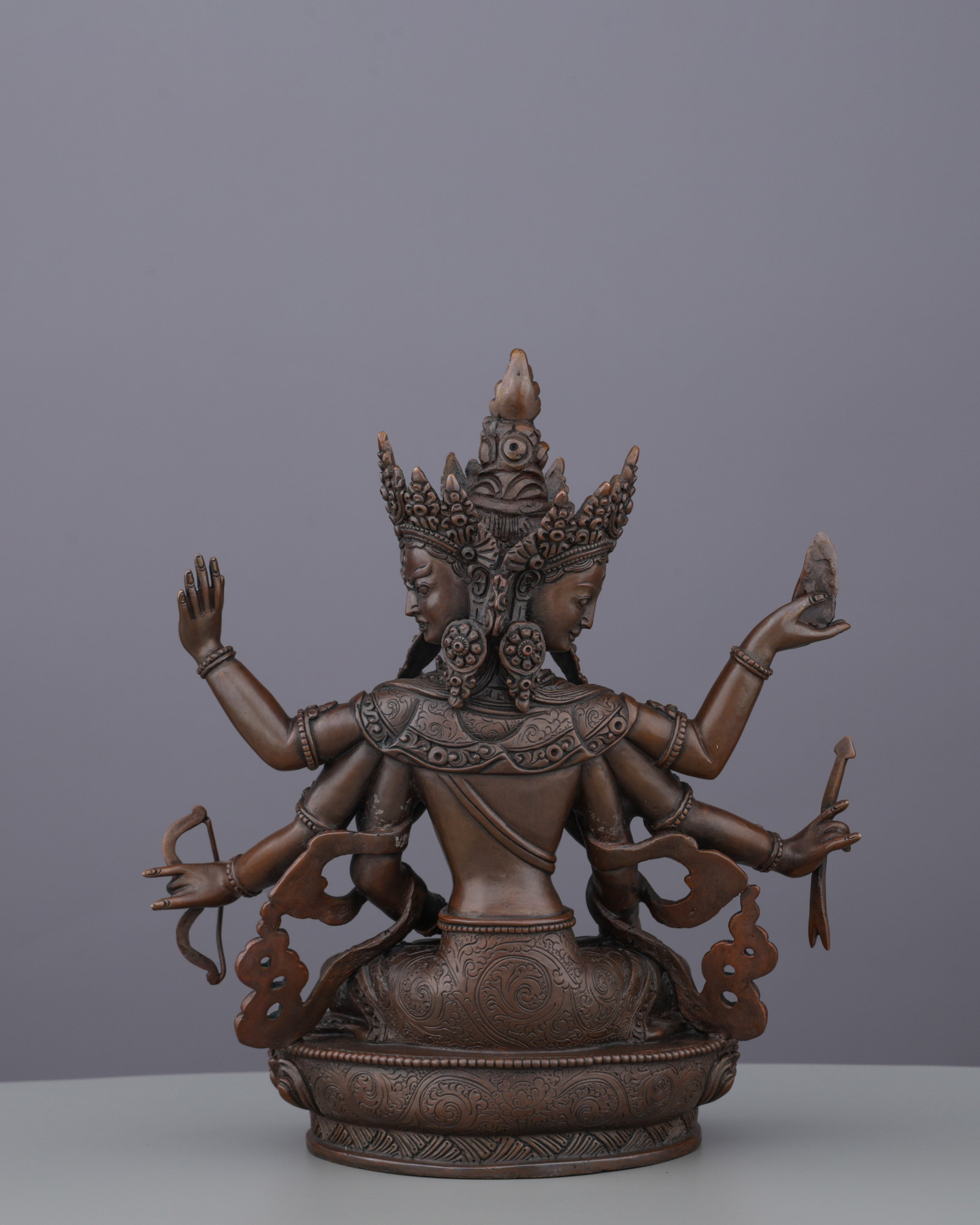 Powerful Oxidized Namgyal Statue | Victorious Deity of Ultimate Triumph