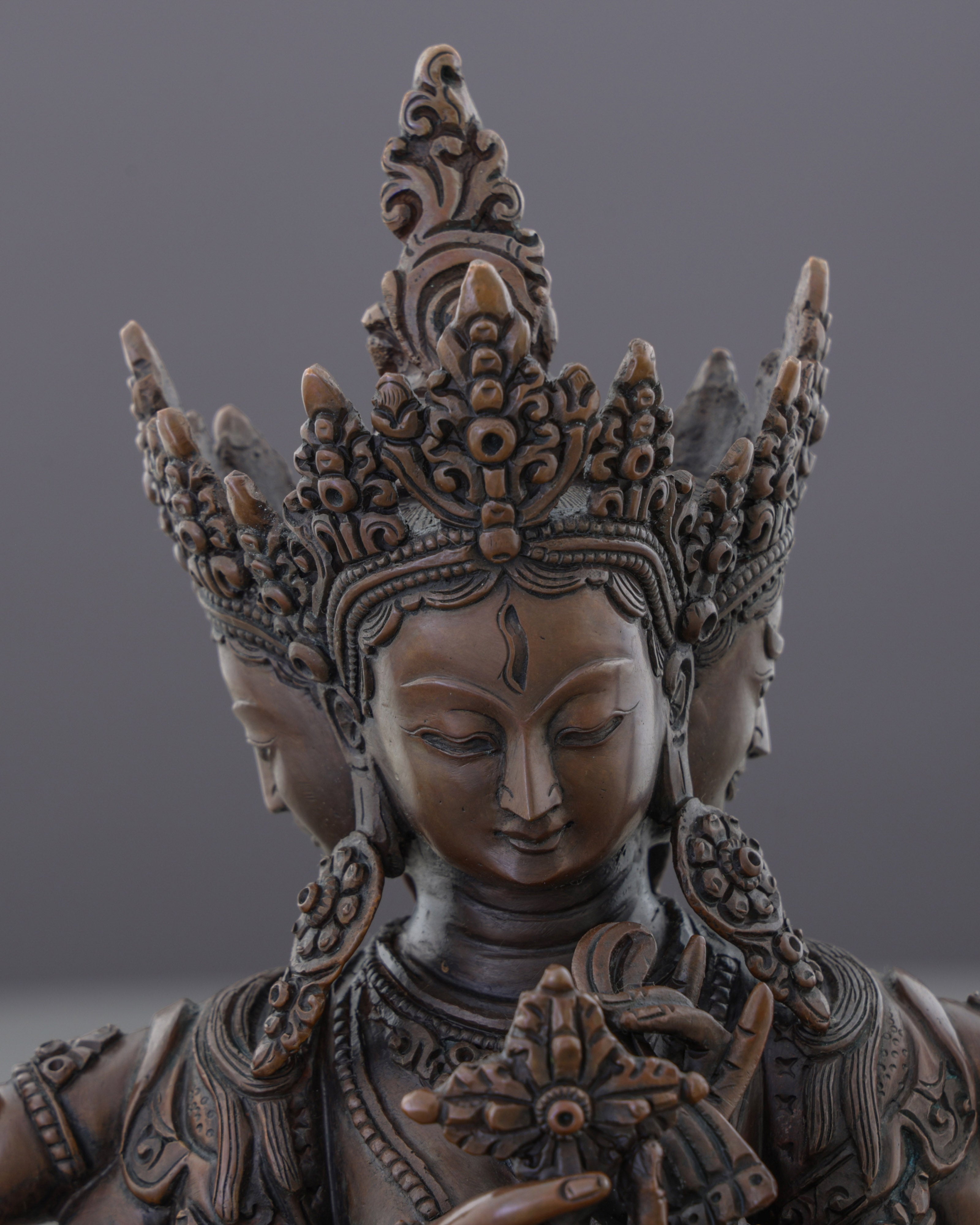 Powerful Oxidized Namgyal Statue | Victorious Deity of Ultimate Triumph
