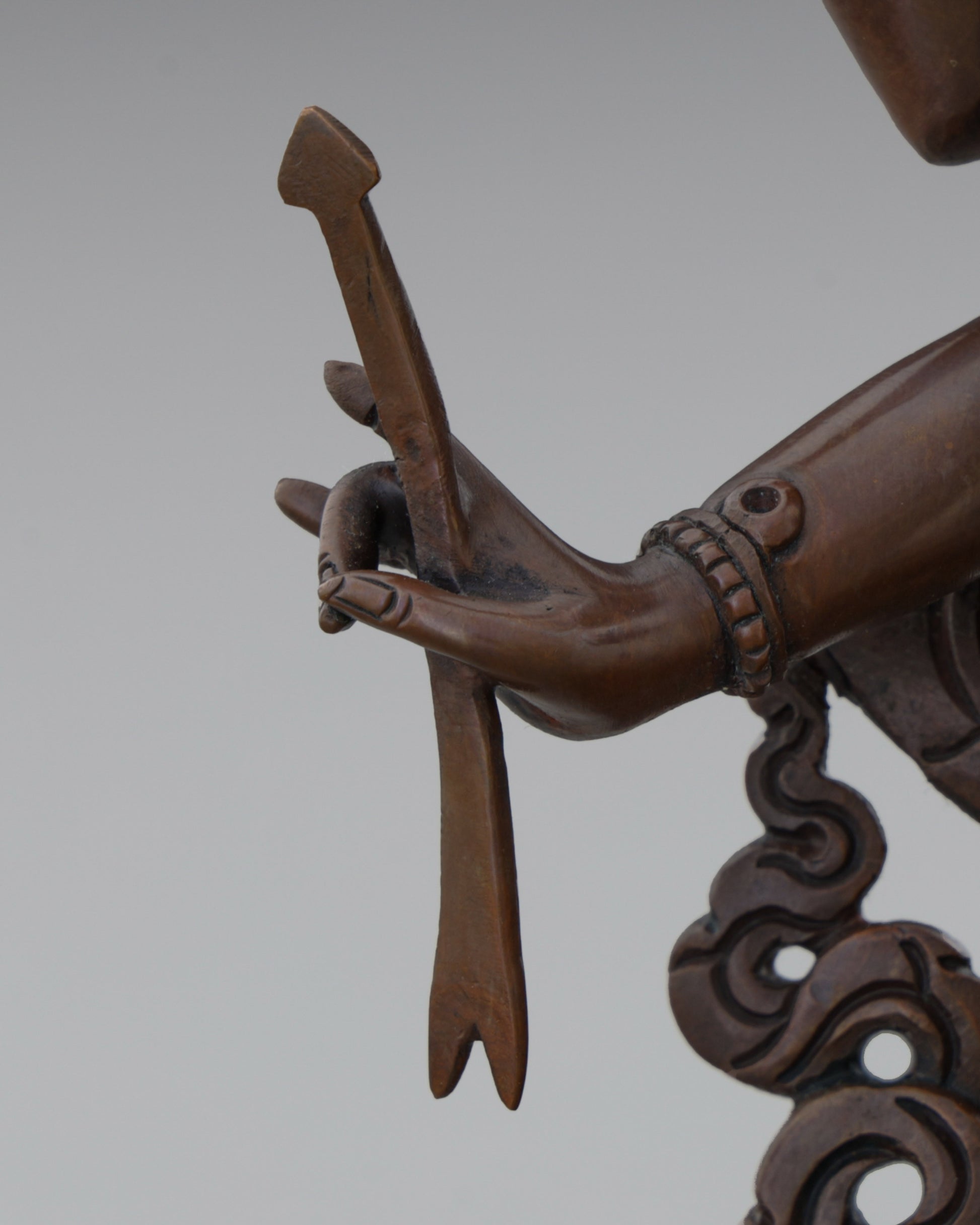 Powerful Oxidized Namgyal Statue | Victorious Deity of Ultimate Triumph - Authentic Handcrafted Statue
