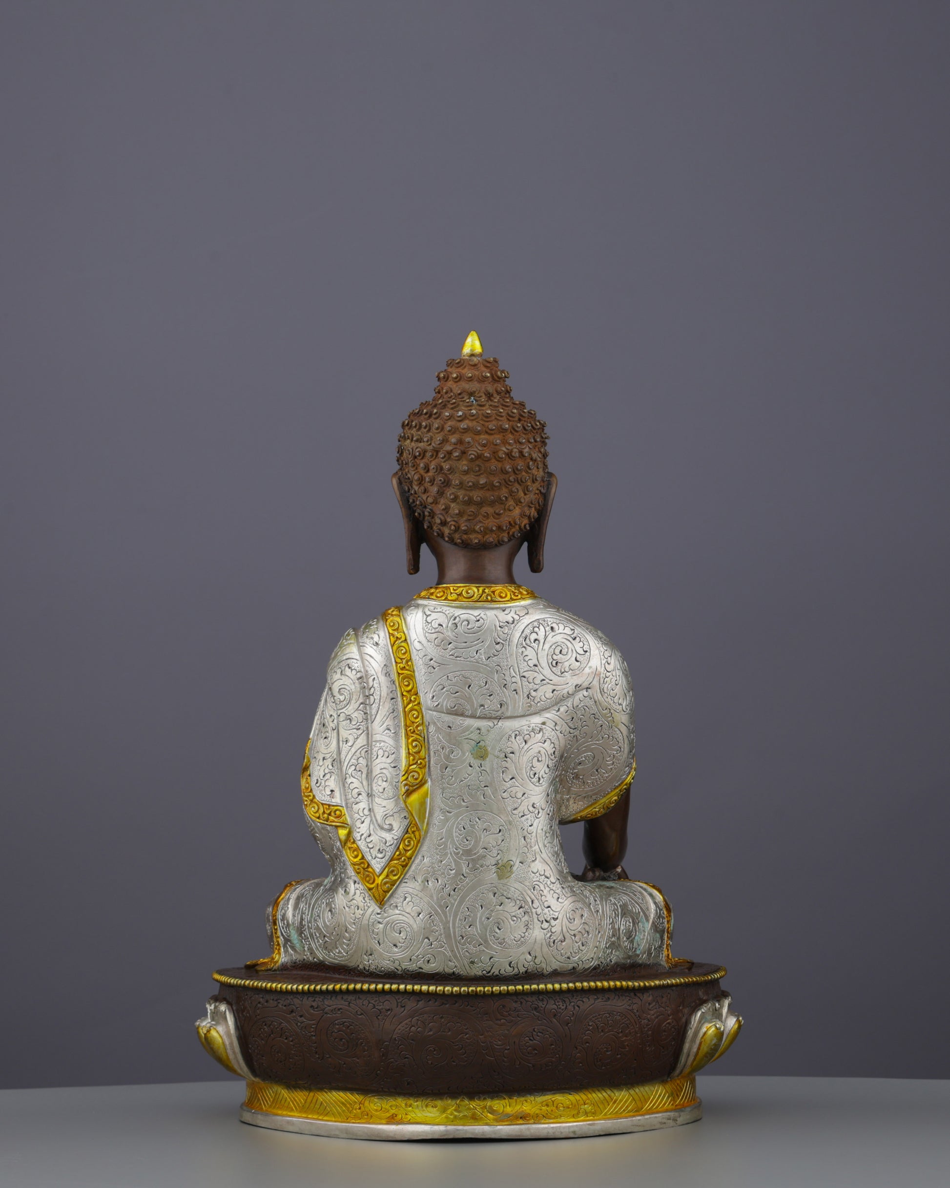 Magnificent Oxidized Sakyamuni Buddha | Nepal's Timeless Tribute to Enlightenment - Authentic Handcrafted Statue