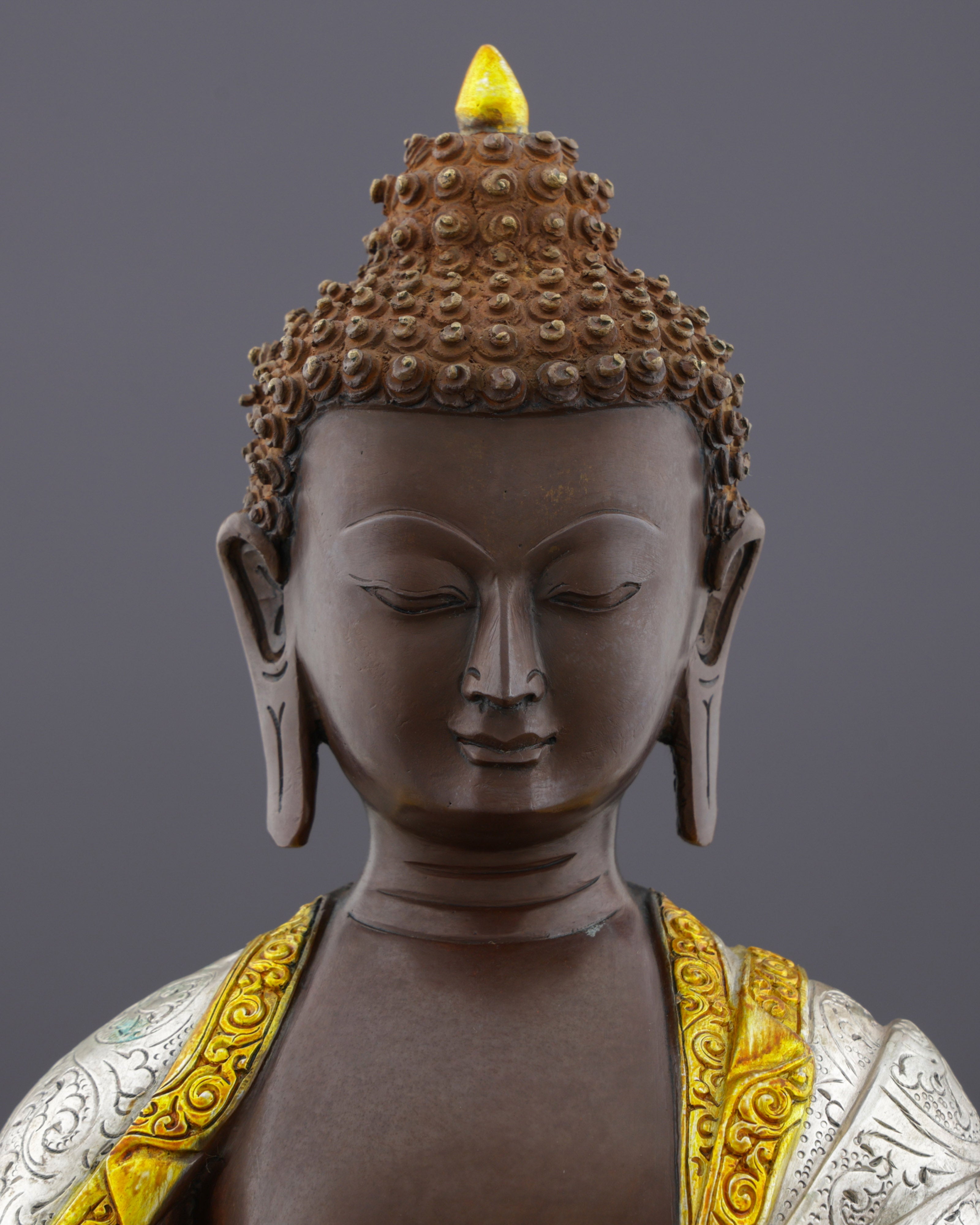 Magnificent Oxidized Sakyamuni Buddha | Nepal's Timeless Tribute to Enlightenment
