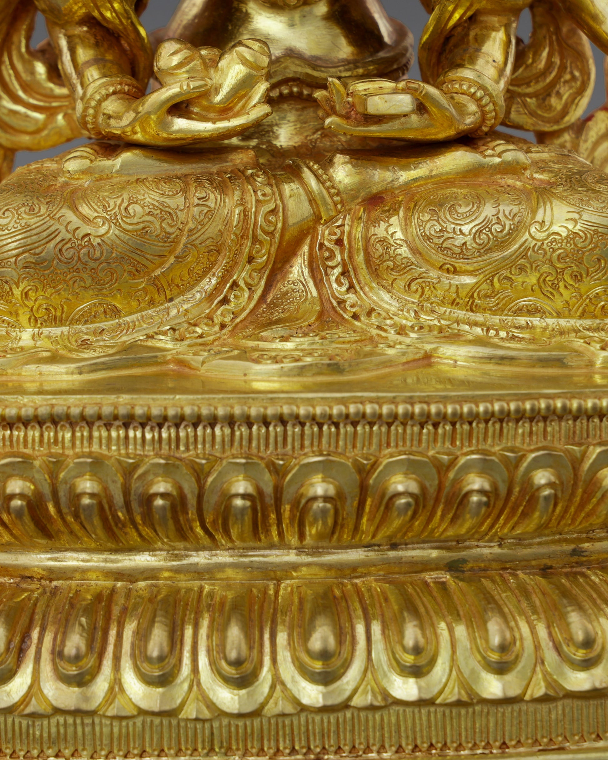 24K Gold Gilded Cundi Statue | Divine Mother of Seventy Million Buddhas - Authentic Handcrafted Statue
