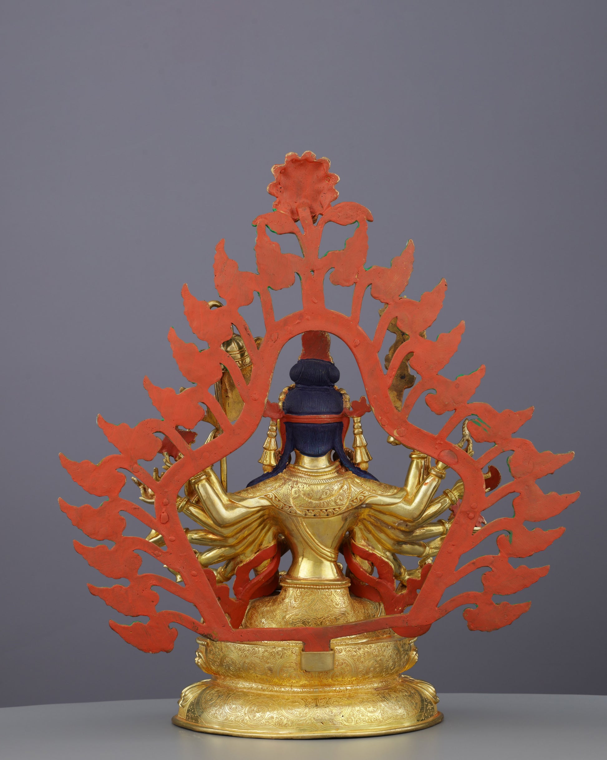 24K Gold Gilded Cundi Statue | Divine Mother of Seventy Million Buddhas - Authentic Handcrafted Statue