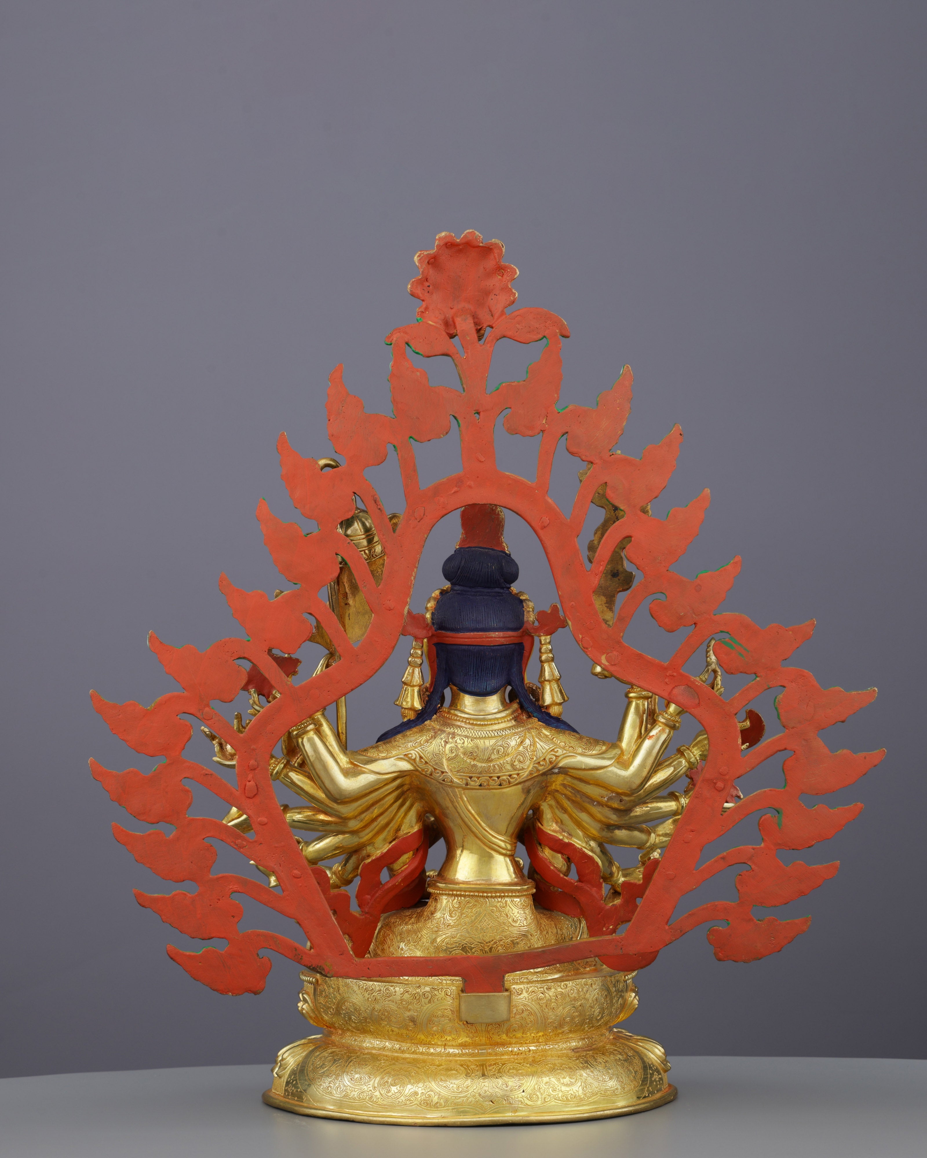 24K Gold Gilded Cundi Statue | Divine Mother of Seventy Million Buddhas