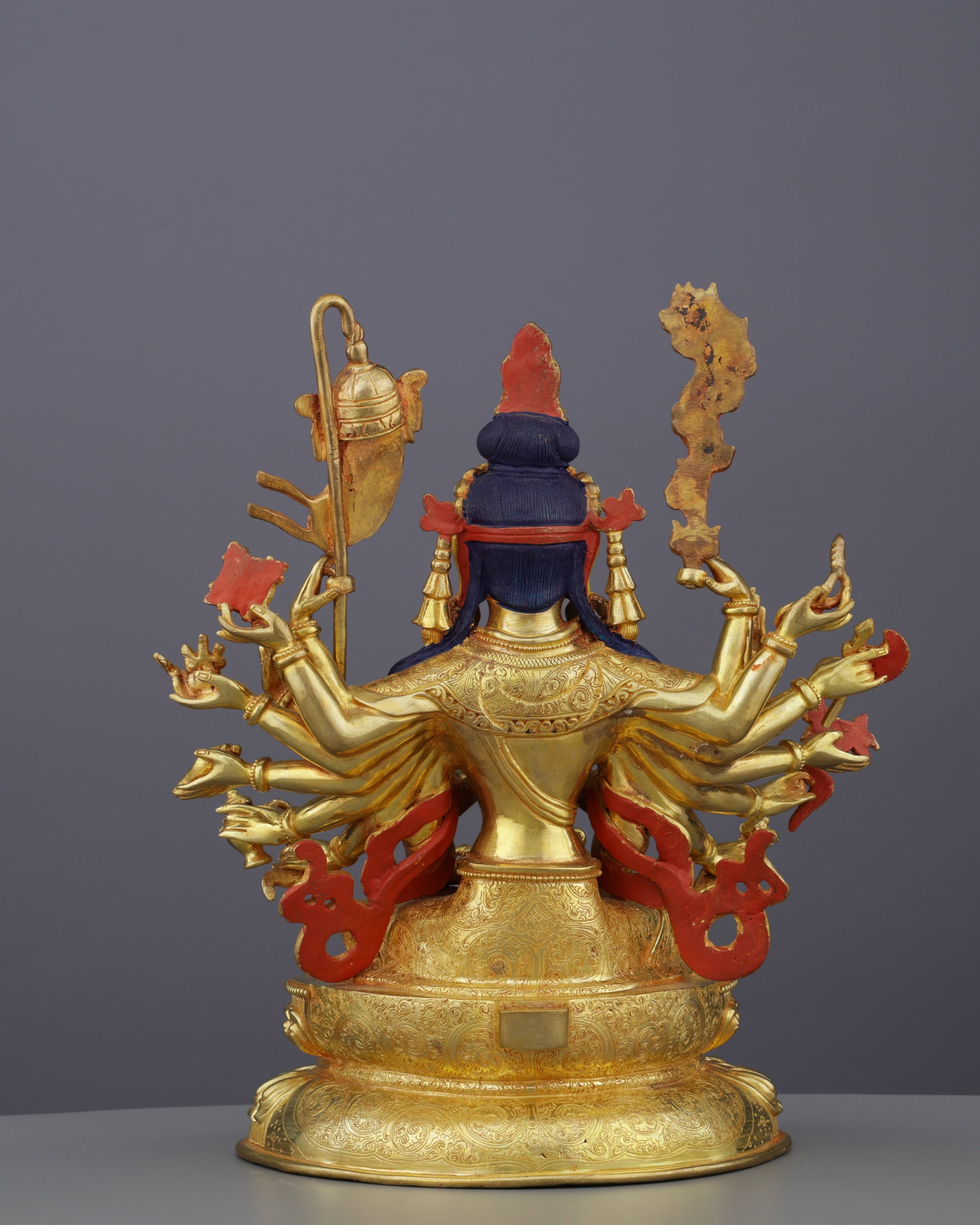 24K Gold Gilded Cundi Statue | Divine Mother of Seventy Million Buddhas - Authentic Handcrafted Statue
