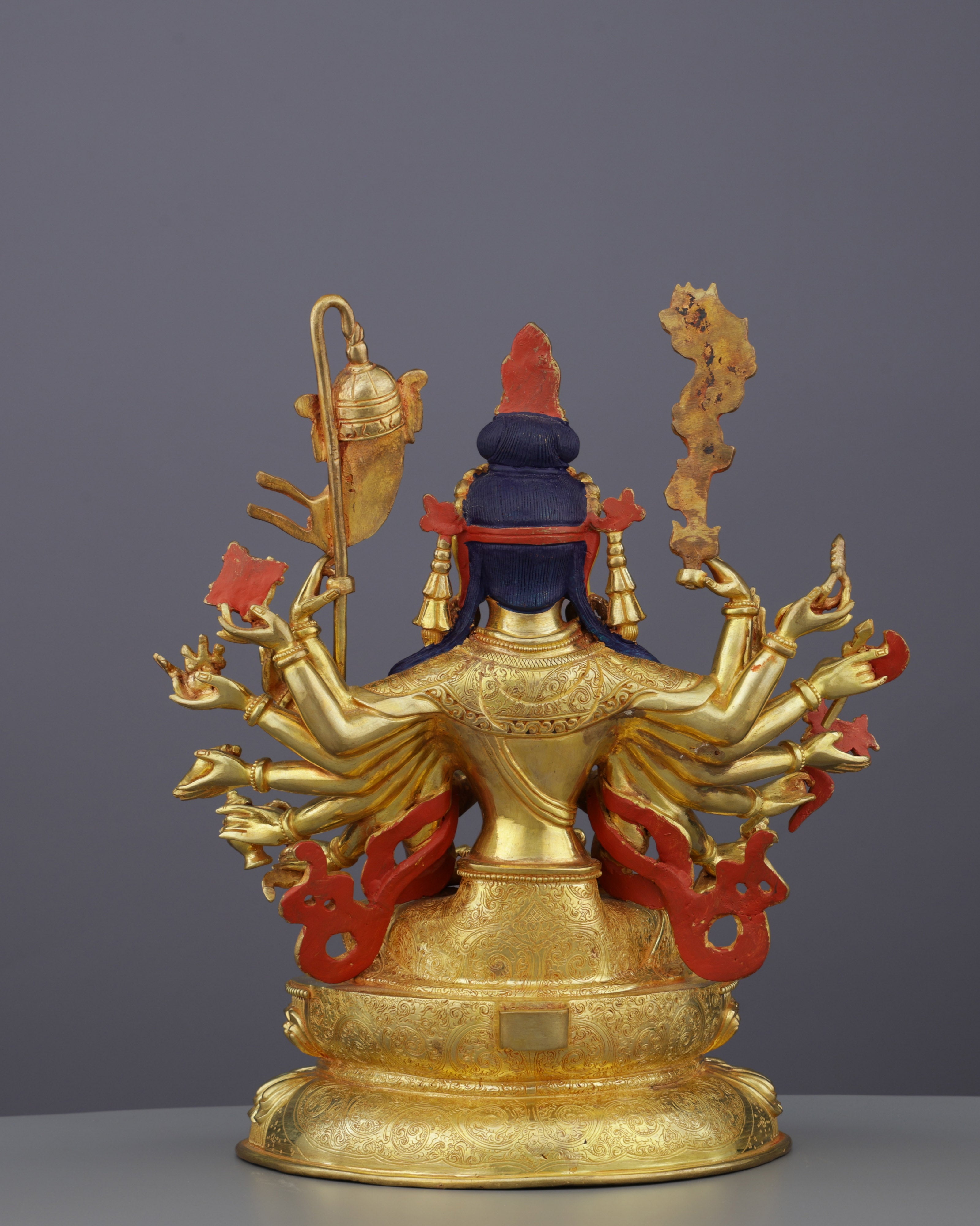 24K Gold Gilded Cundi Statue | Divine Mother of Seventy Million Buddhas