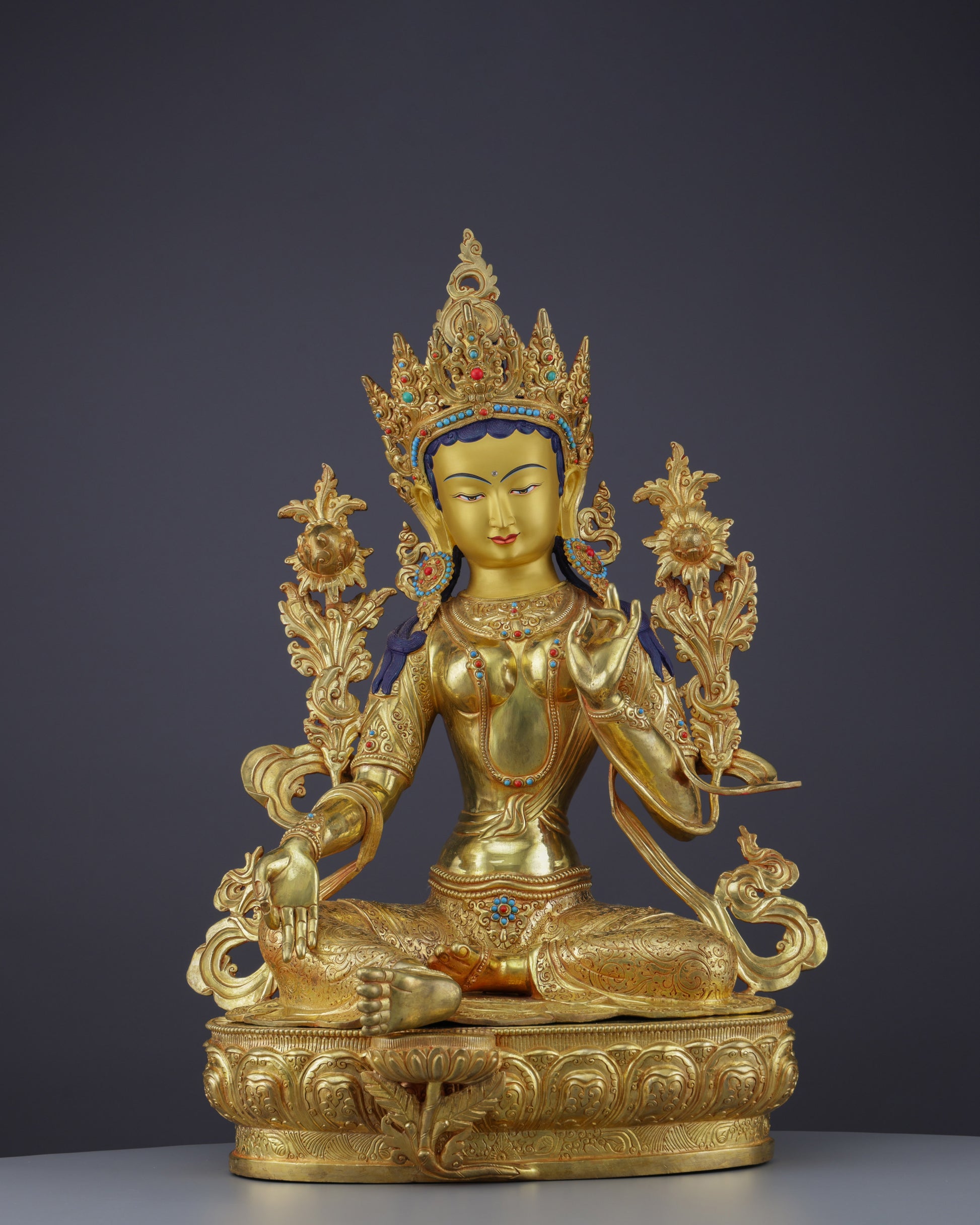 Green Tara Statue | The Swift Protector Who Answers Every Prayer - Authentic Handcrafted Statue