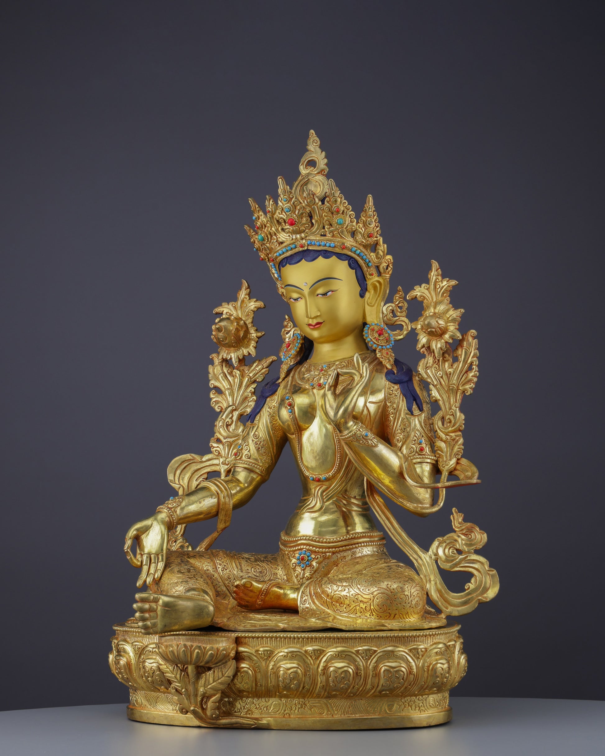 Green Tara Statue | The Swift Protector Who Answers Every Prayer - Authentic Handcrafted Statue