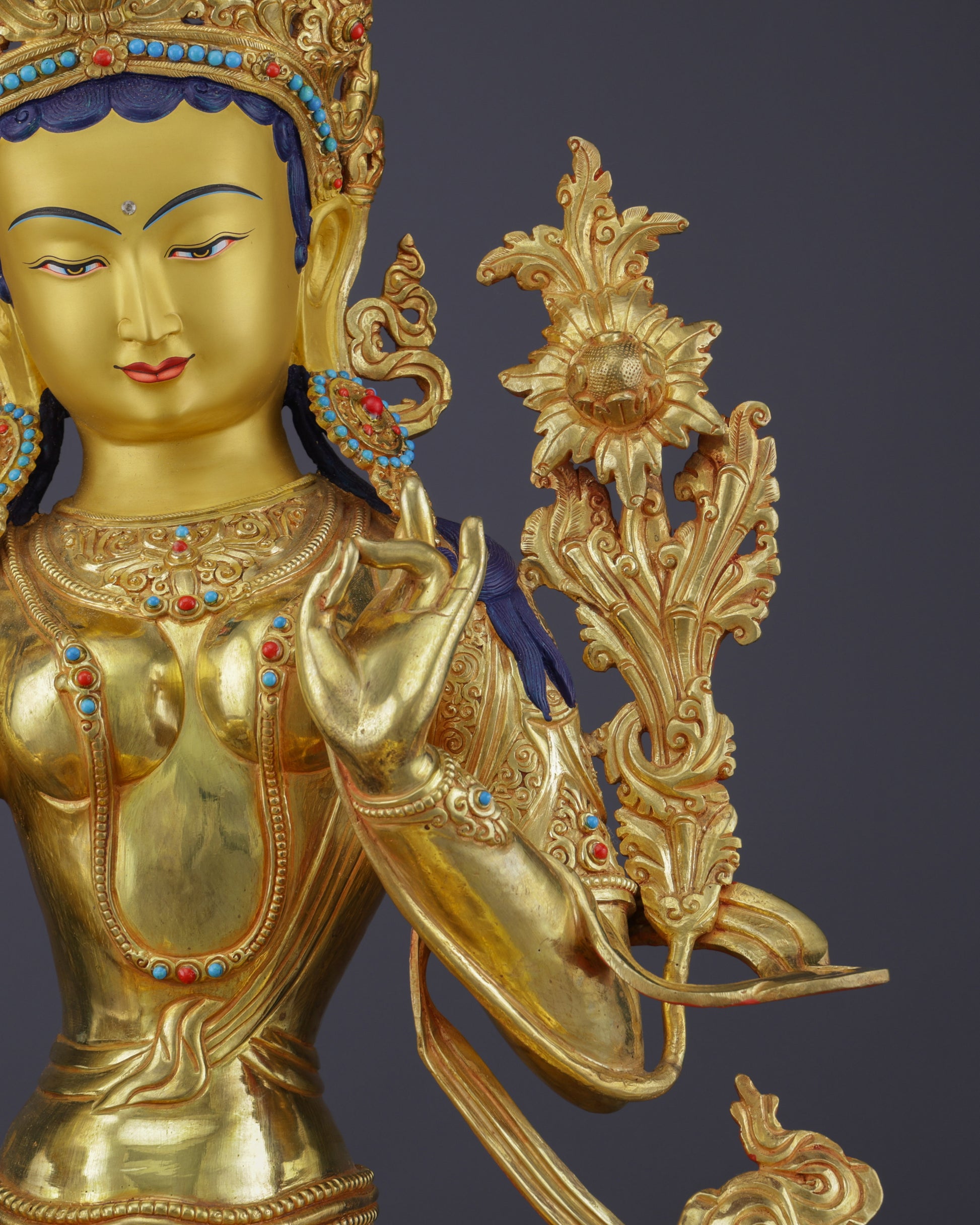 Green Tara Statue | The Swift Protector Who Answers Every Prayer - Authentic Handcrafted Statue