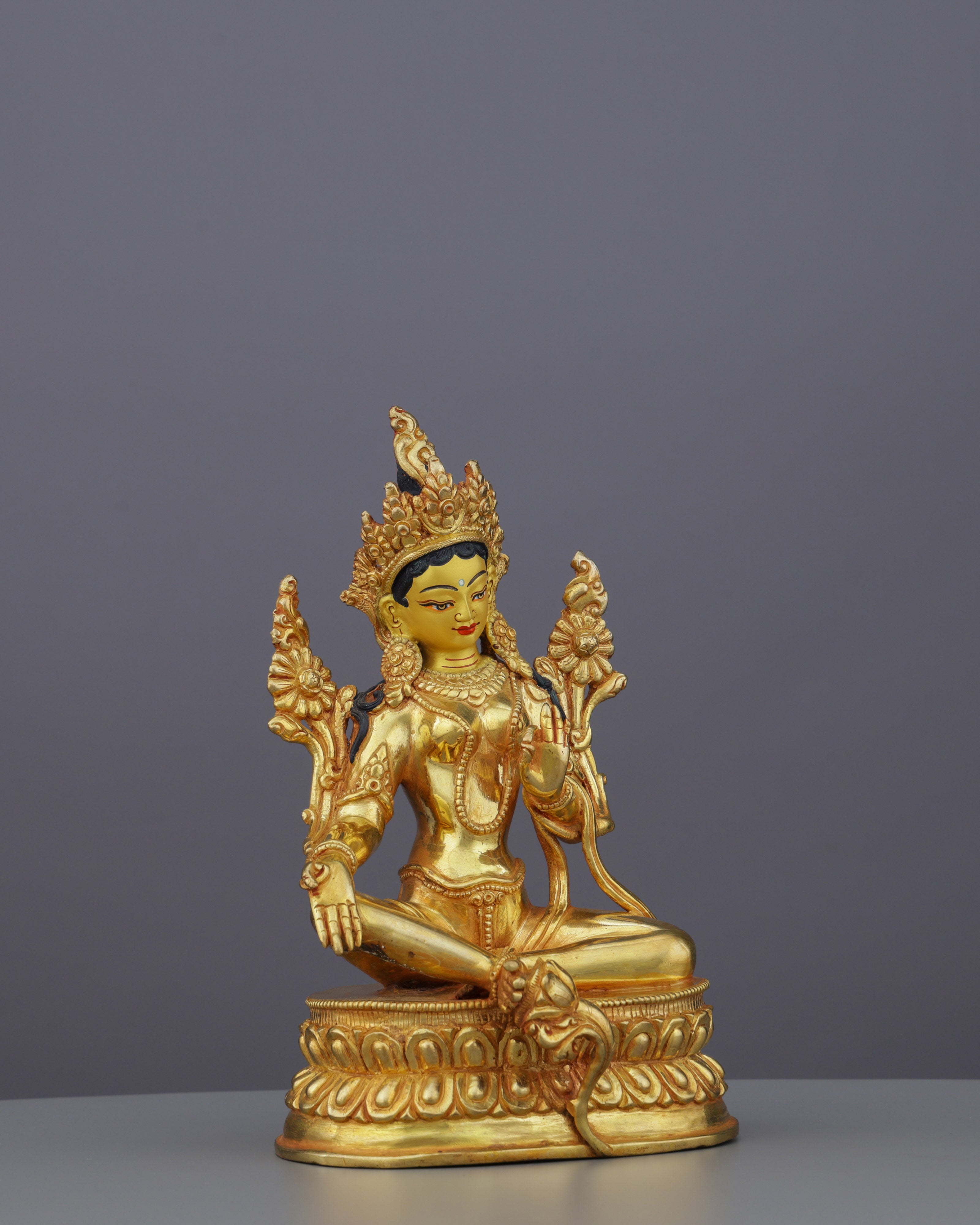 Radiant Green Tara Statue | Gateway to Swift Compassion and Divine Protection