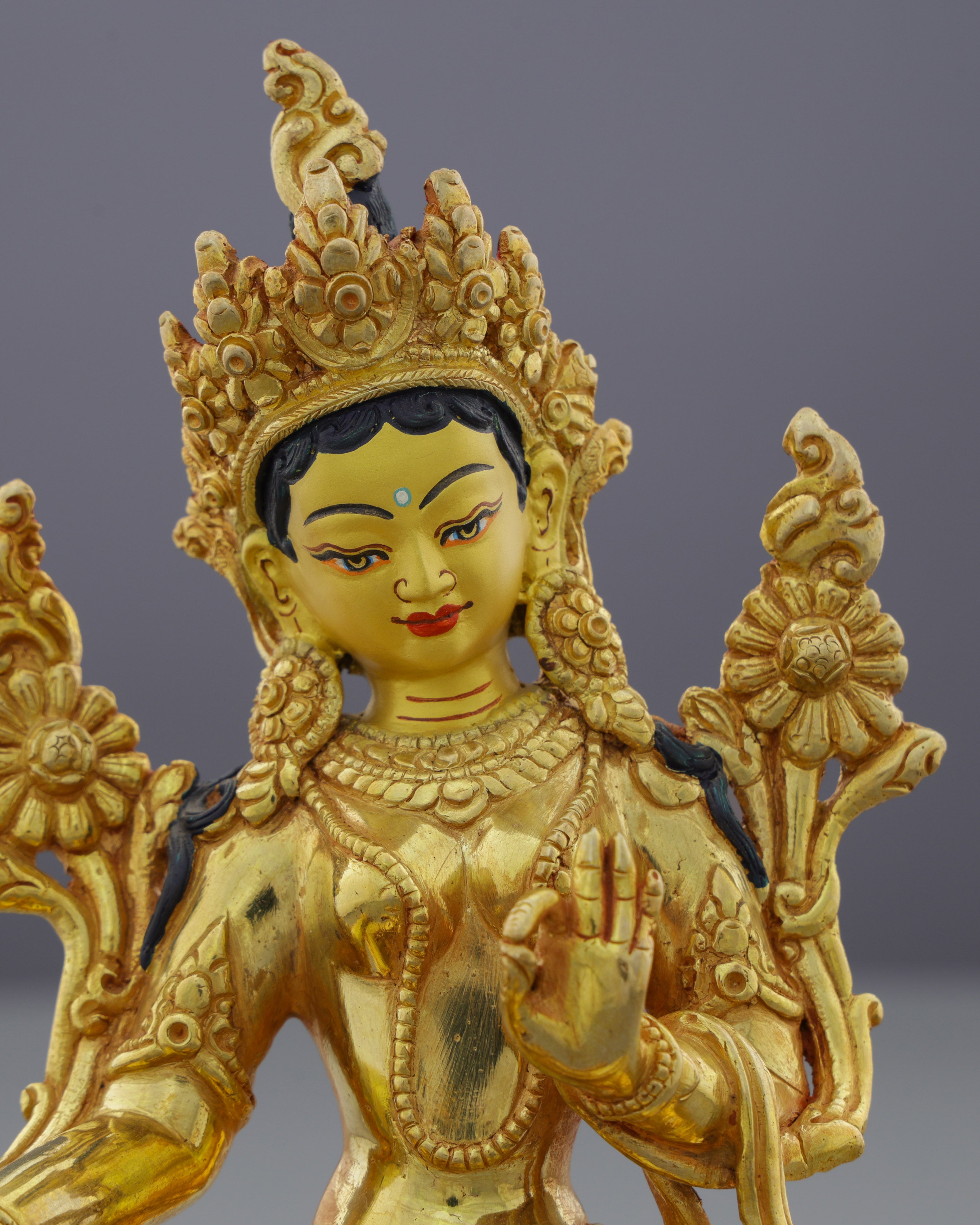 Radiant Green Tara Statue | Gateway to Swift Compassion and Divine Protection
