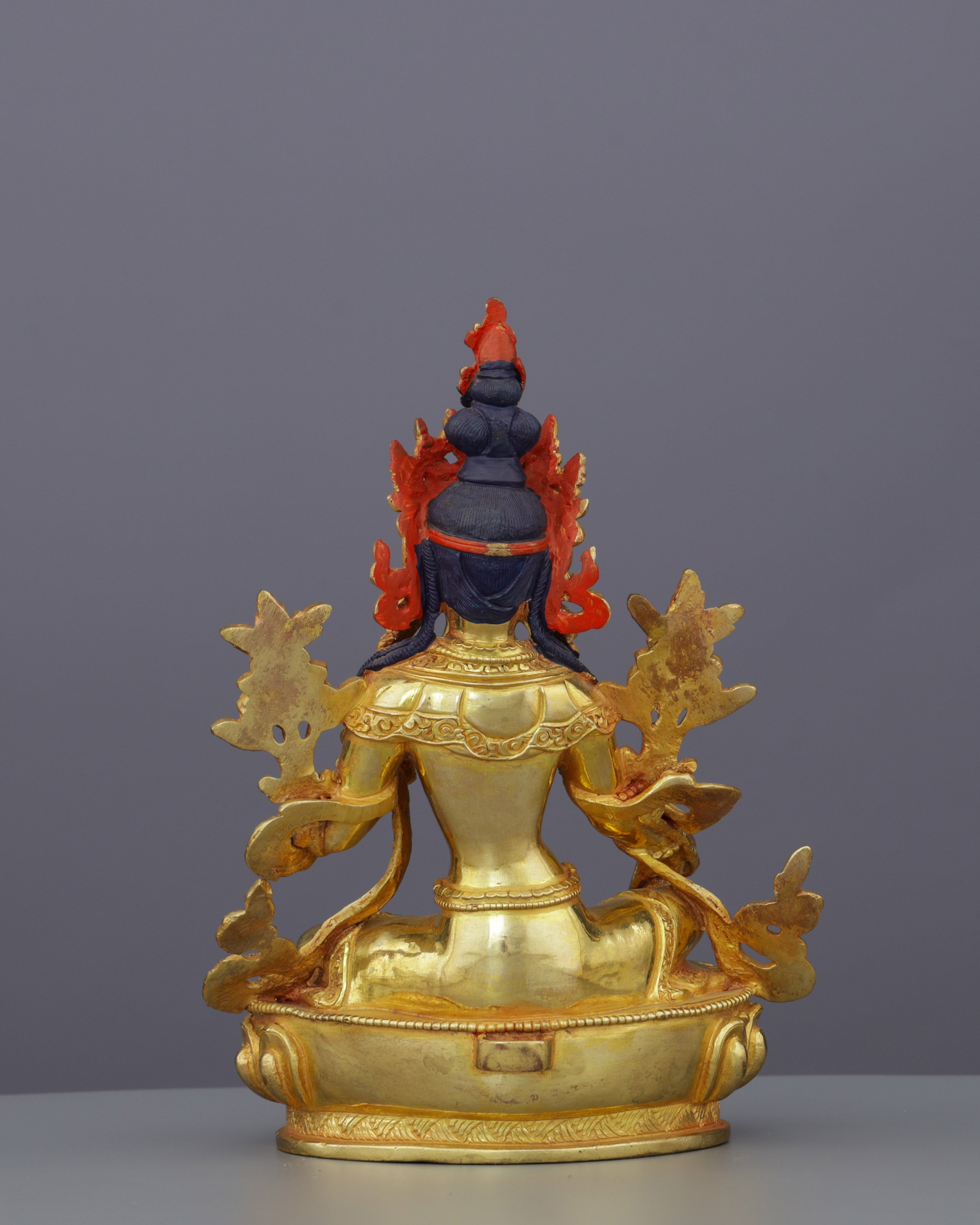 Celestial Green Tara with Ornate Aureole | Divine Protector of Liberation and Grace