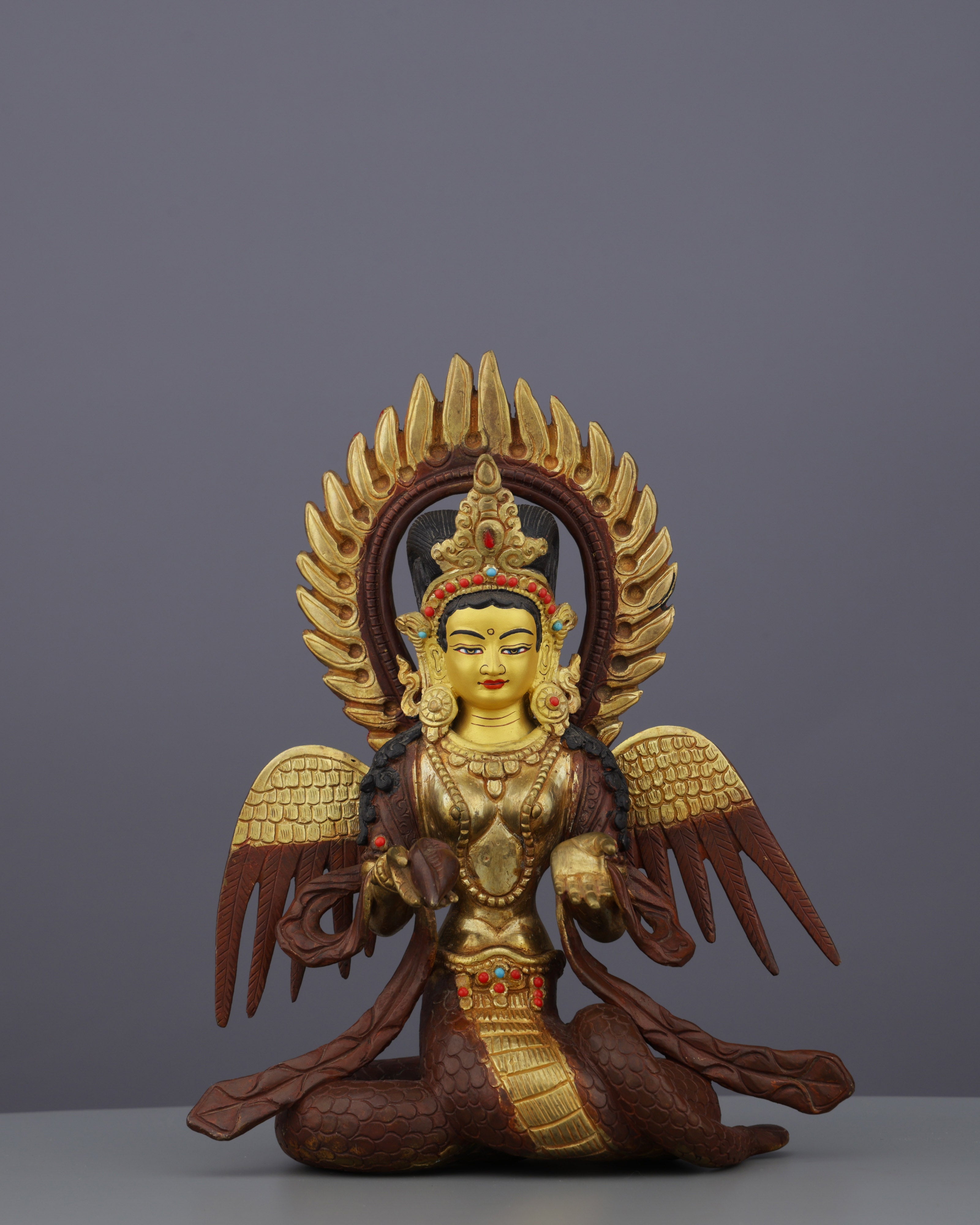 Magnificent Naag Kanya Statue | Serpent Goddess of Wisdom and Celestial Protection