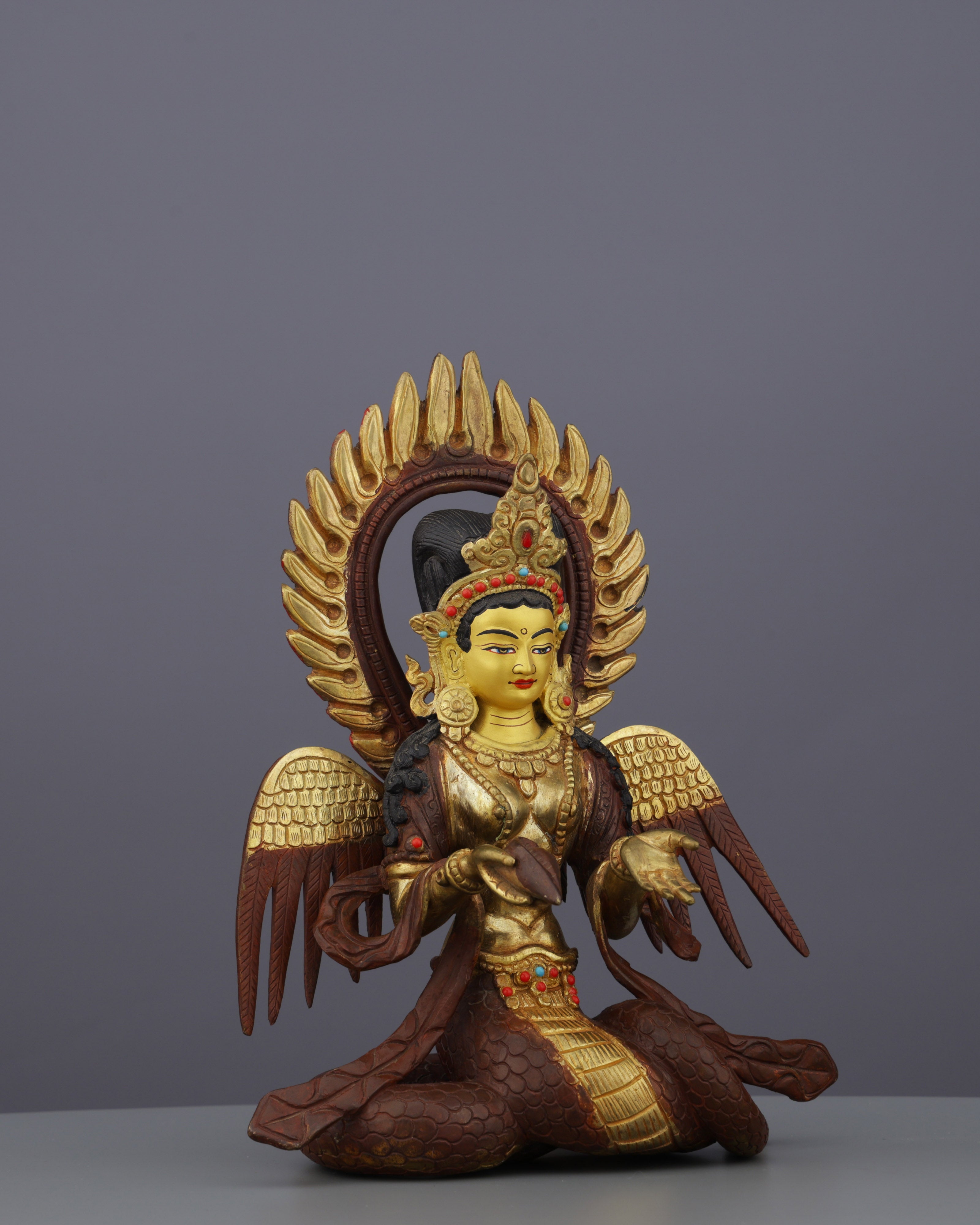 Magnificent Naag Kanya Statue | Serpent Goddess of Wisdom and Celestial Protection