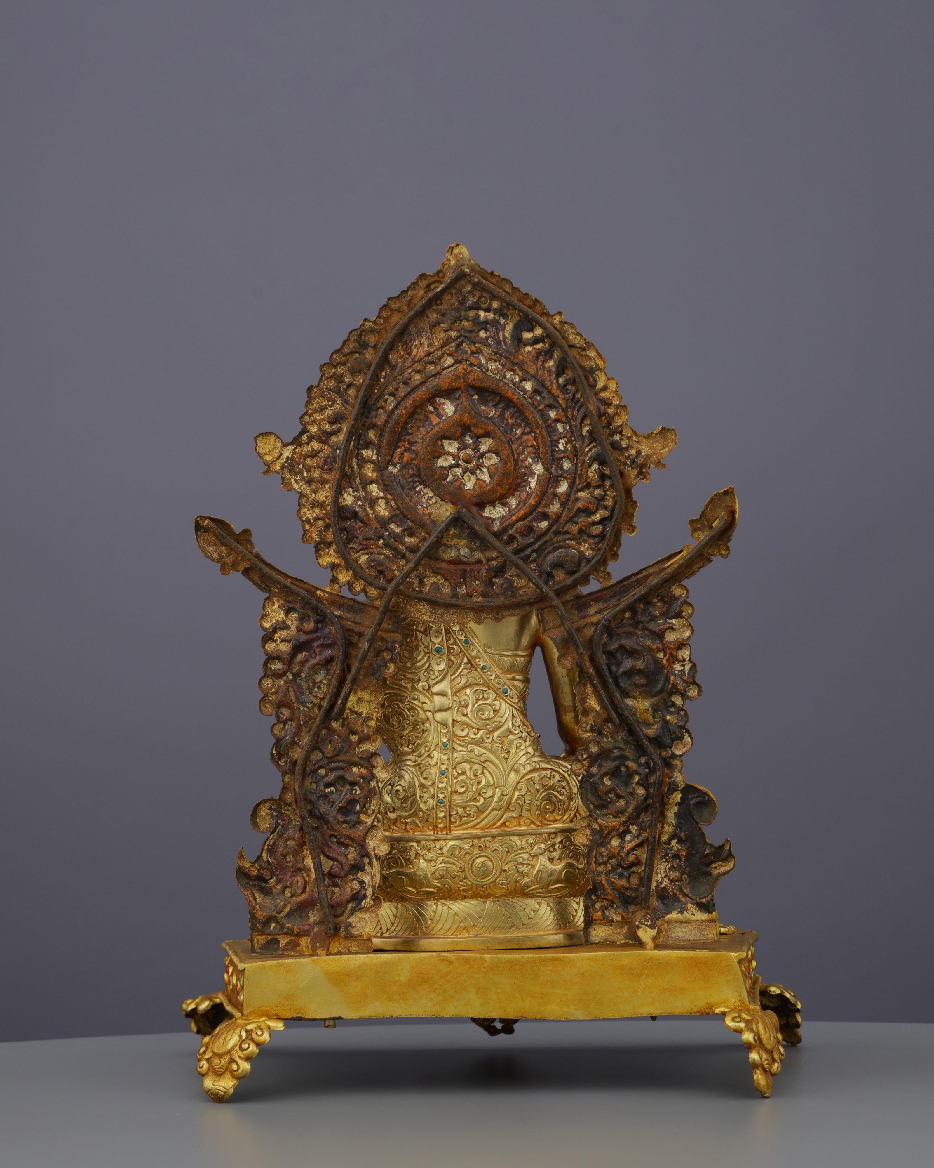 Majestic Sakyamuni Buddha on Royal Throne | Enlightened Master in Supreme Splendor