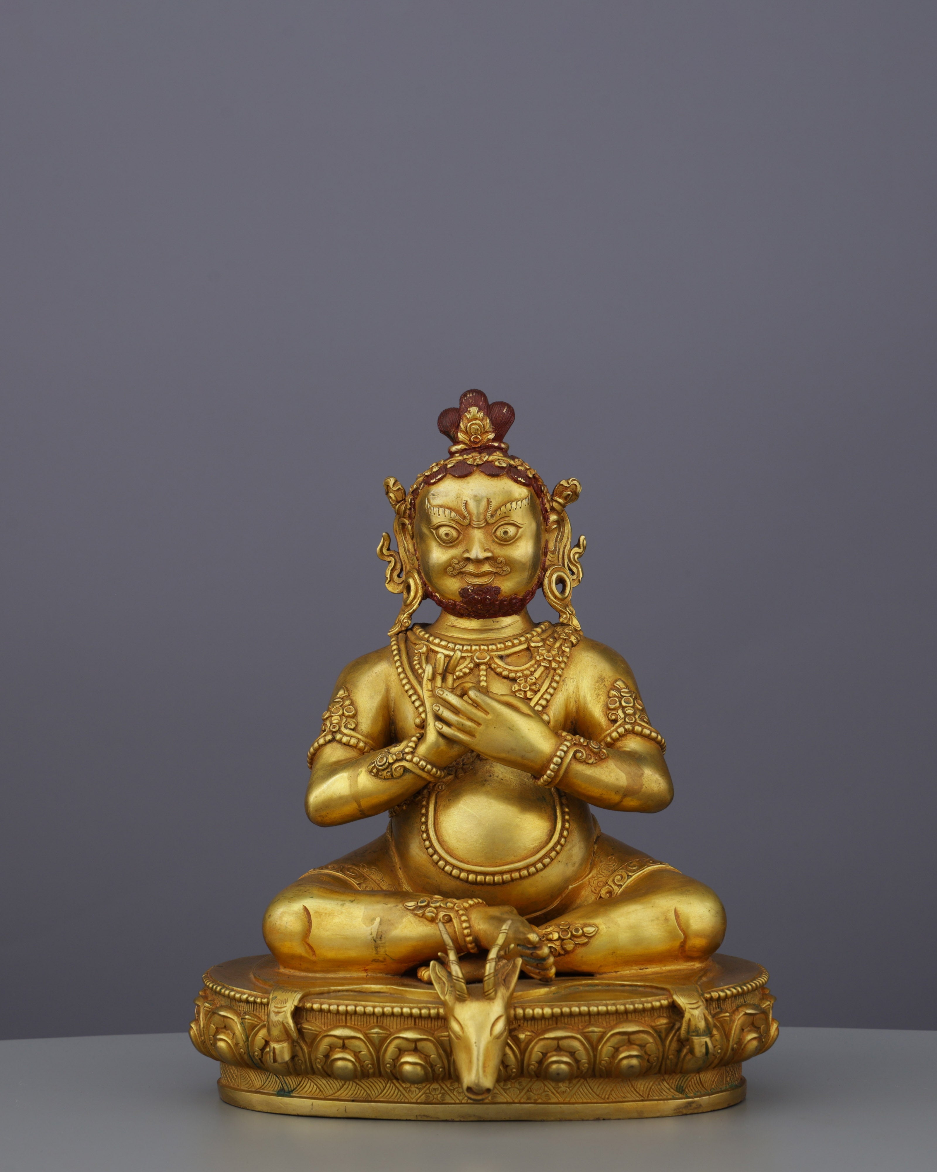 Mahasiddha Virupa Statue | Golden Guardian of Tantric Transformation