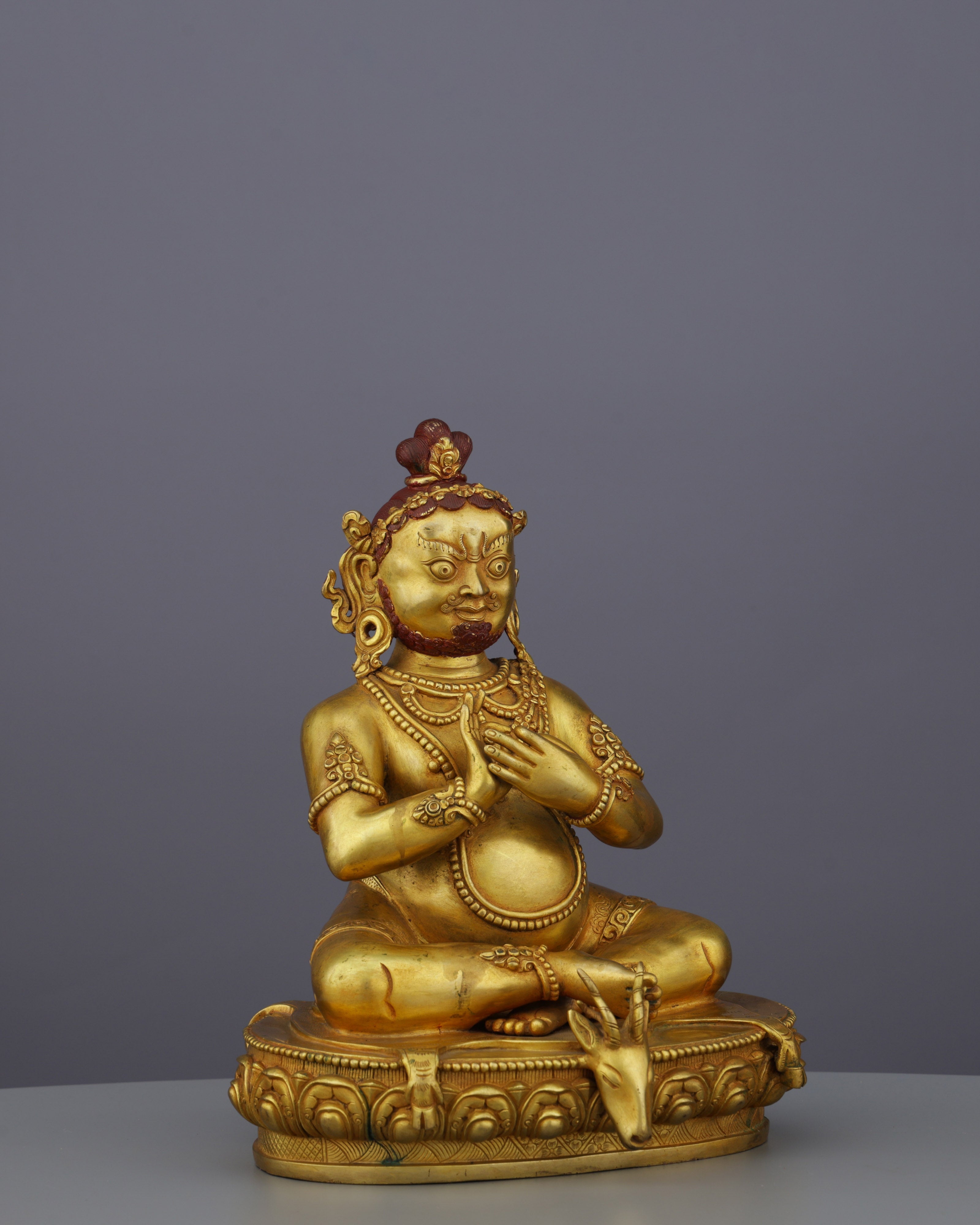 Mahasiddha Virupa Statue | Golden Guardian of Tantric Transformation