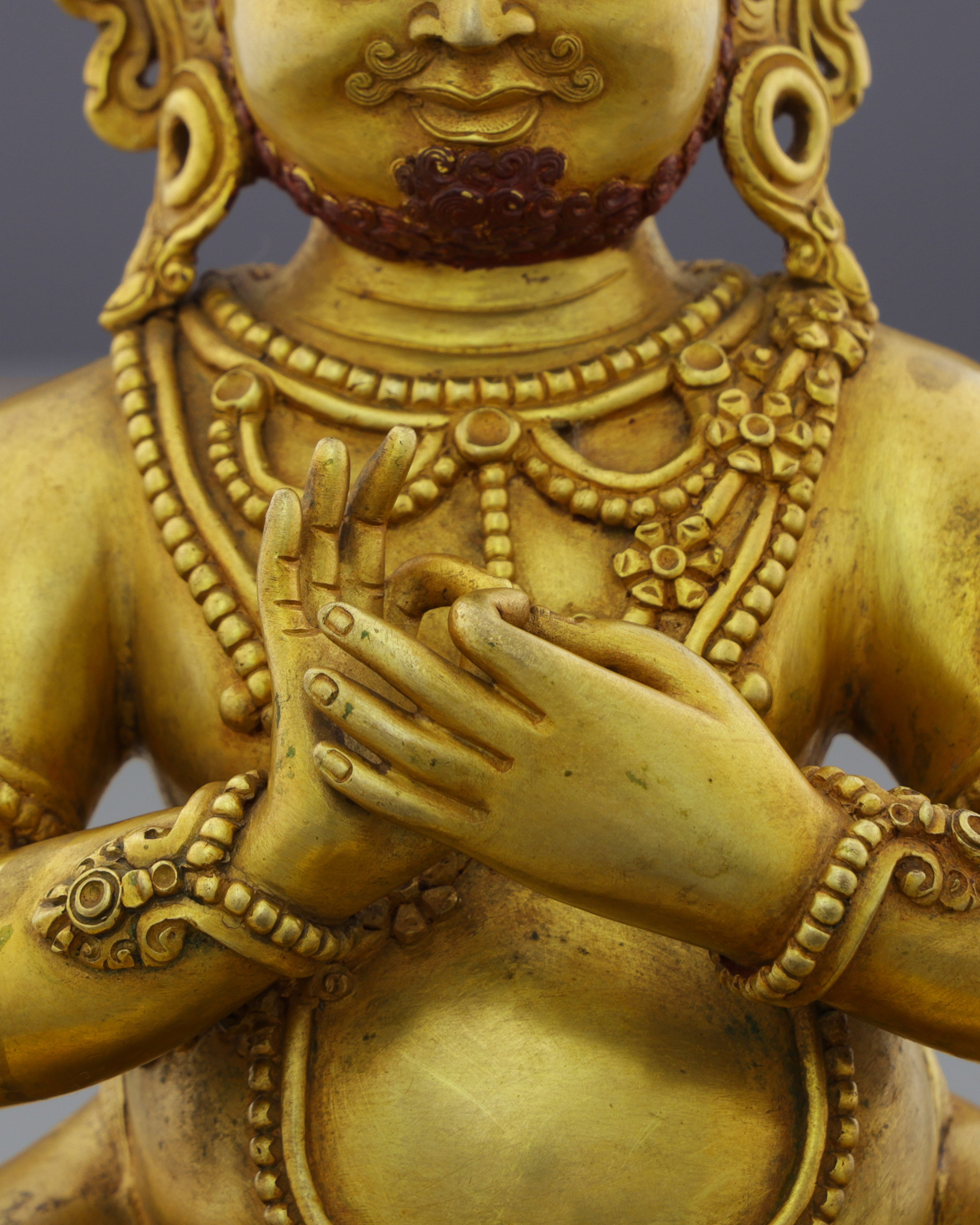 Mahasiddha Virupa Statue | Golden Guardian of Tantric Transformation