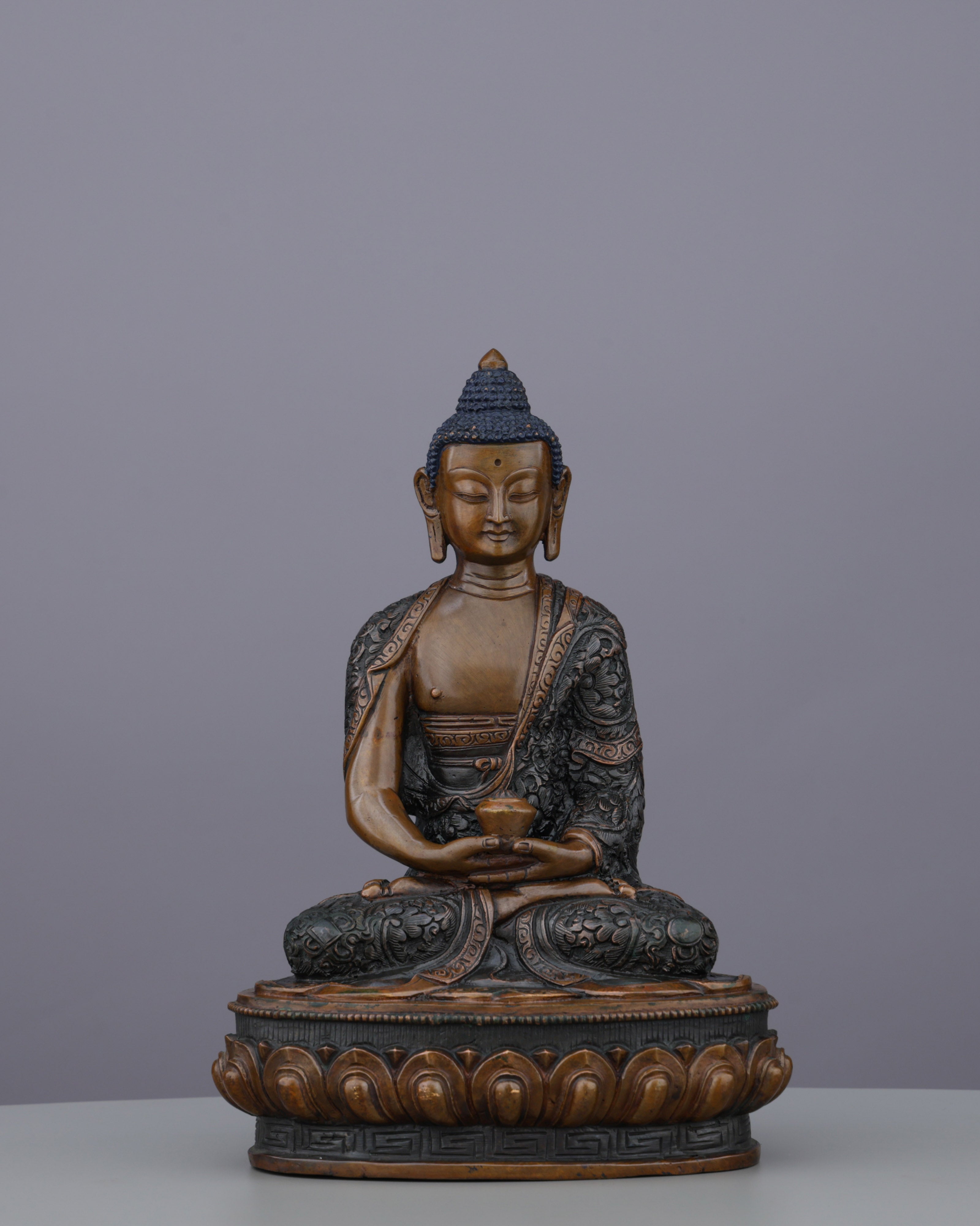 Oxidized Amitabha Buddha Statue | Timeless Gateway to Infinite Light