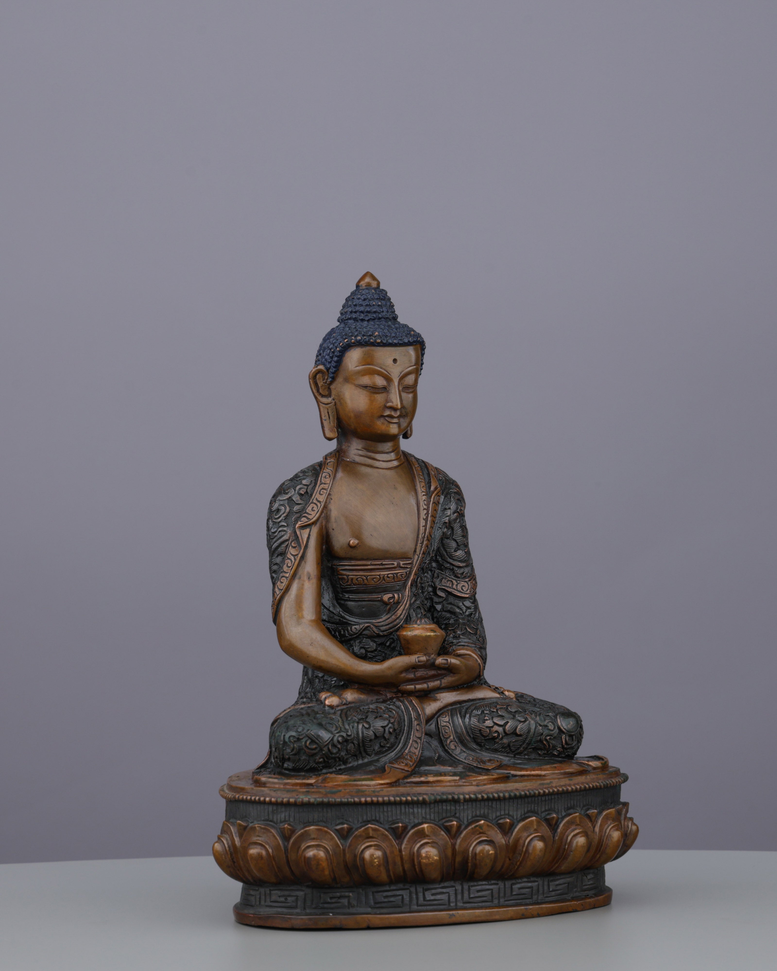 Oxidized Amitabha Buddha Statue | Timeless Gateway to Infinite Light